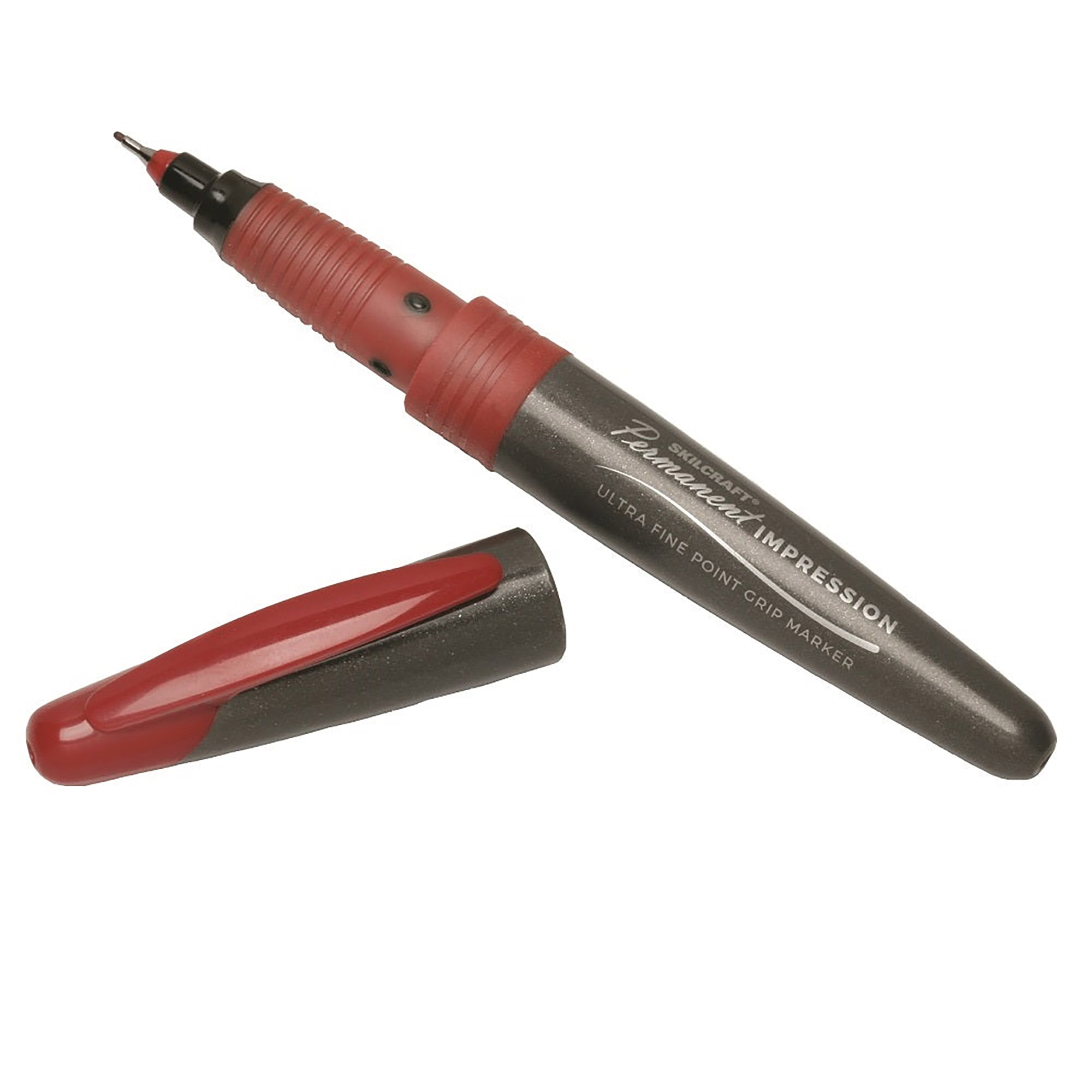 Marker, Ultra-Fine Tip, Red - 12/PK