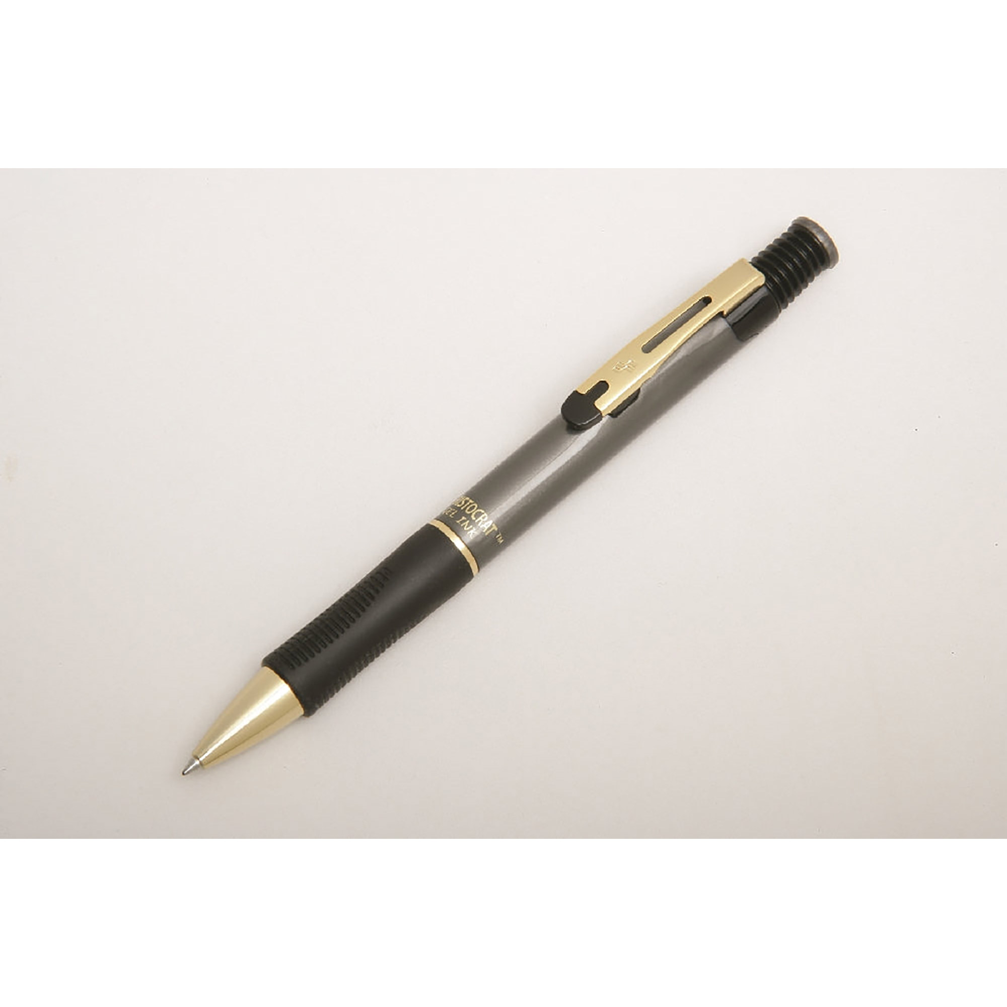 Pen, Gel, Aristocrat, Pearl Gray Barrel, Black Ink, Medium Point - Each
