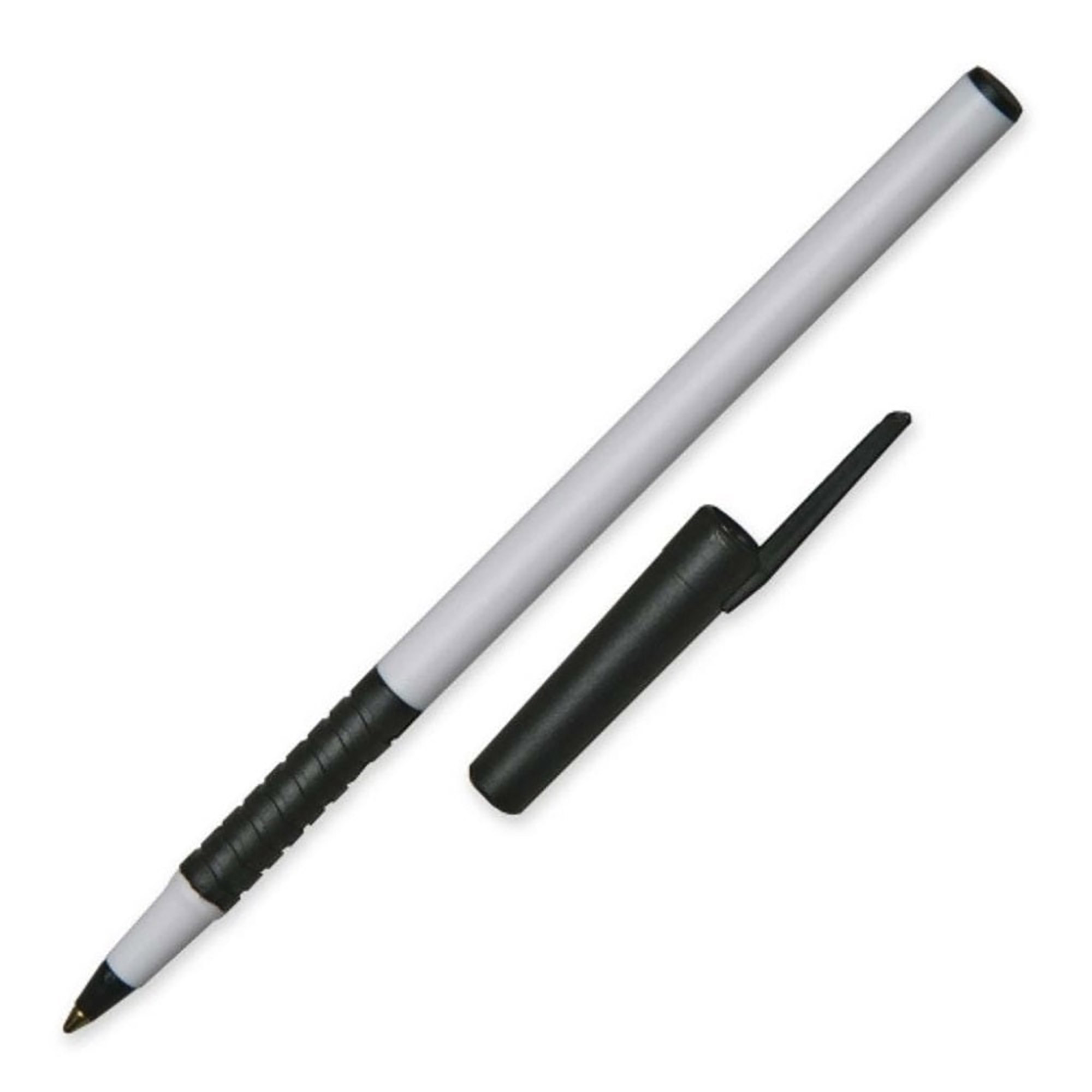 Pen, Ballpoint, Rubberized, Black, Medium Point - 12/PK