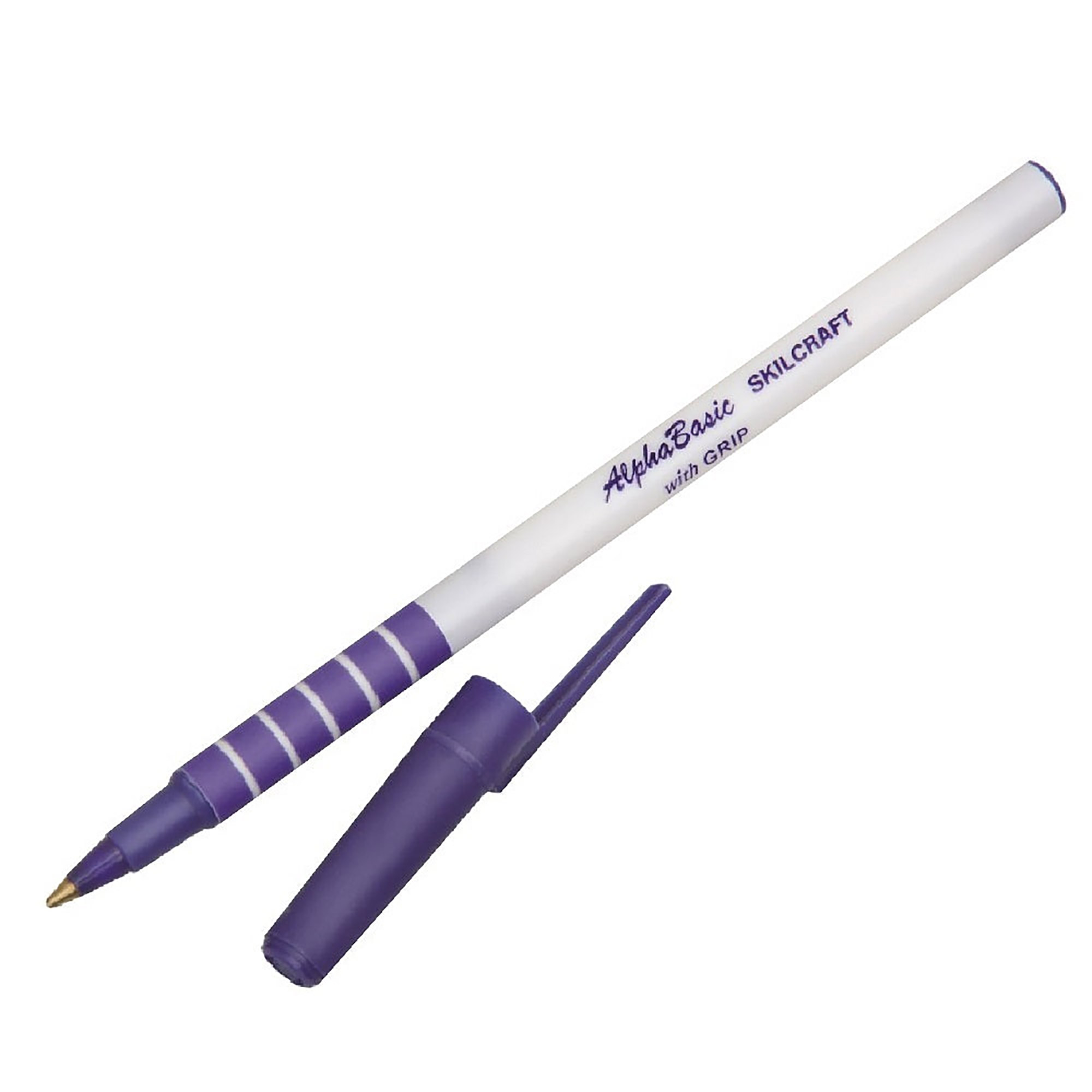 Pen, Ballpoint, Rubberized, Blue, Medium Point - 12/PK