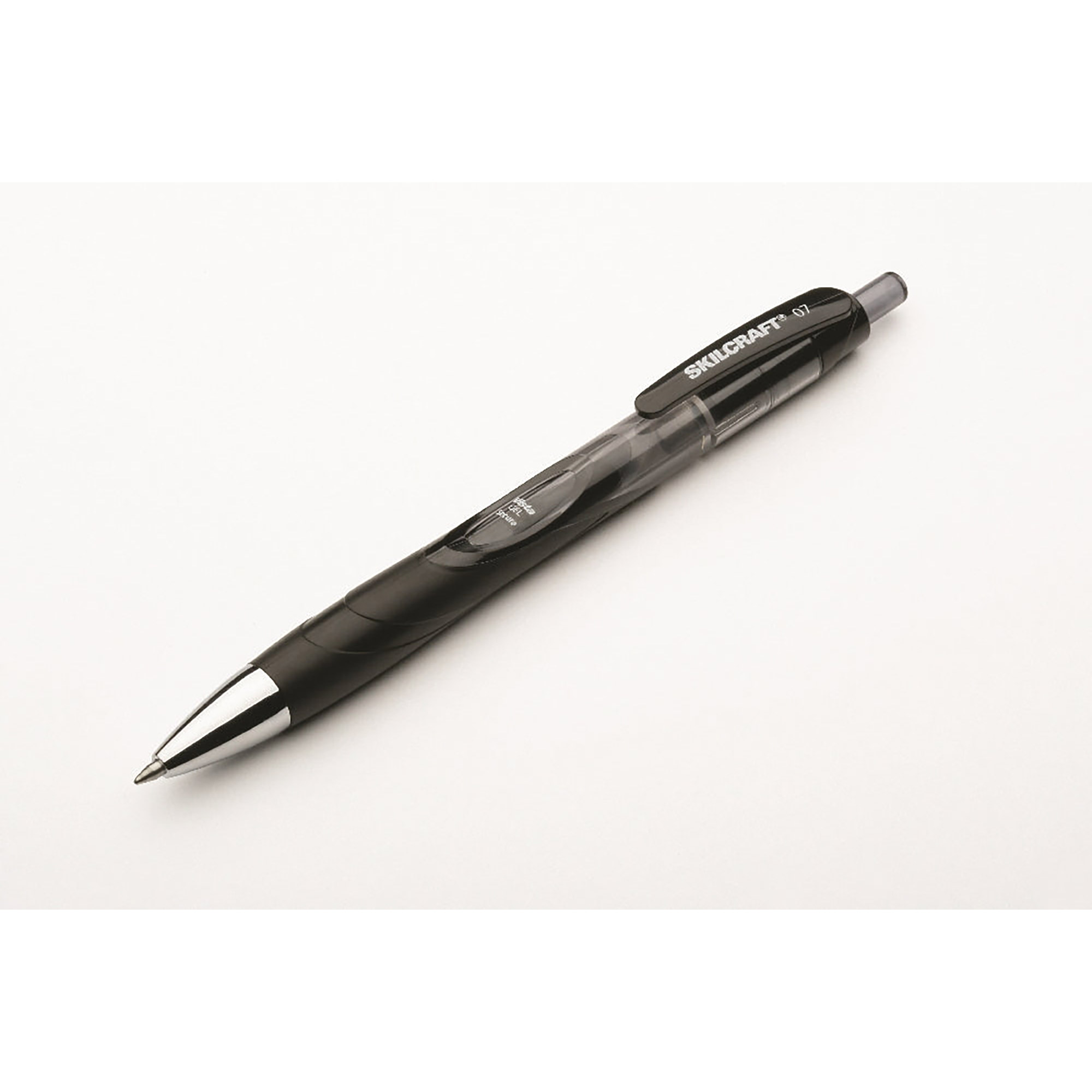 Pen, Gel, Secure Ink, Retractable, Refillable, Black, Medium Point - 12/PK