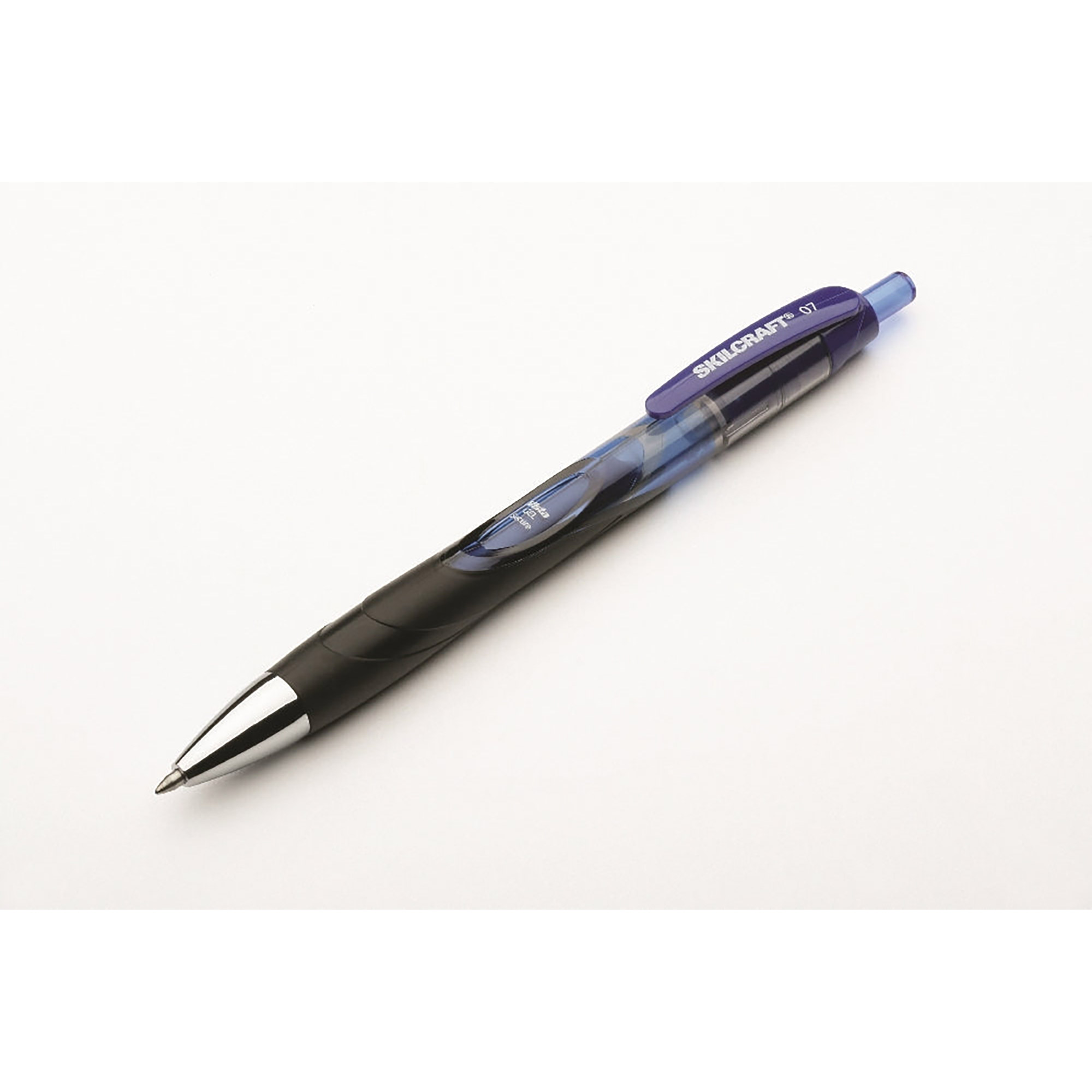 Pen, Gel, Secure Ink, Retractable, Refillable, Blue, Medium Point - 12/PK