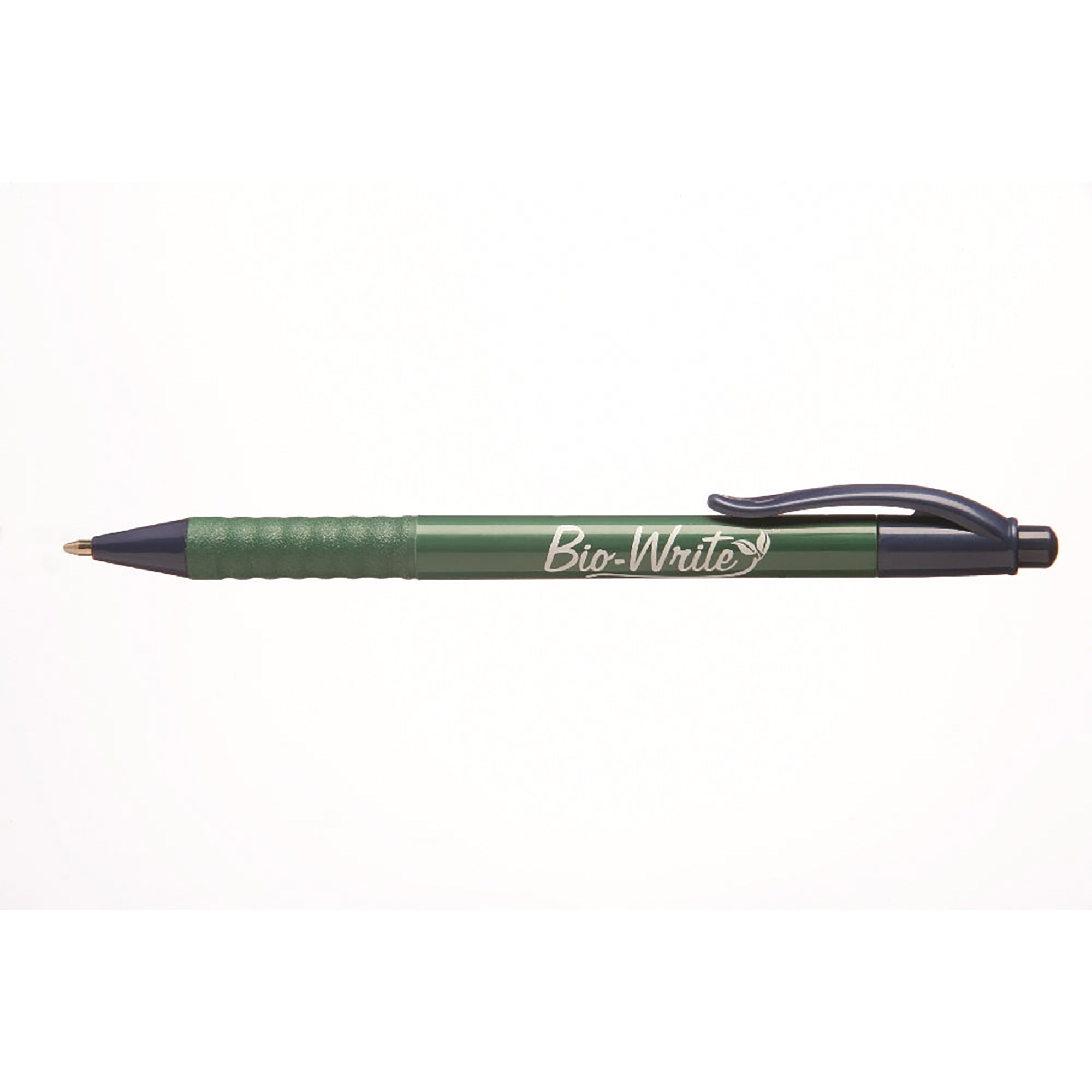 Pen, Ballpoint, Retractable, Bio-Based, Blue Accents, Medium Point - 12/PK
