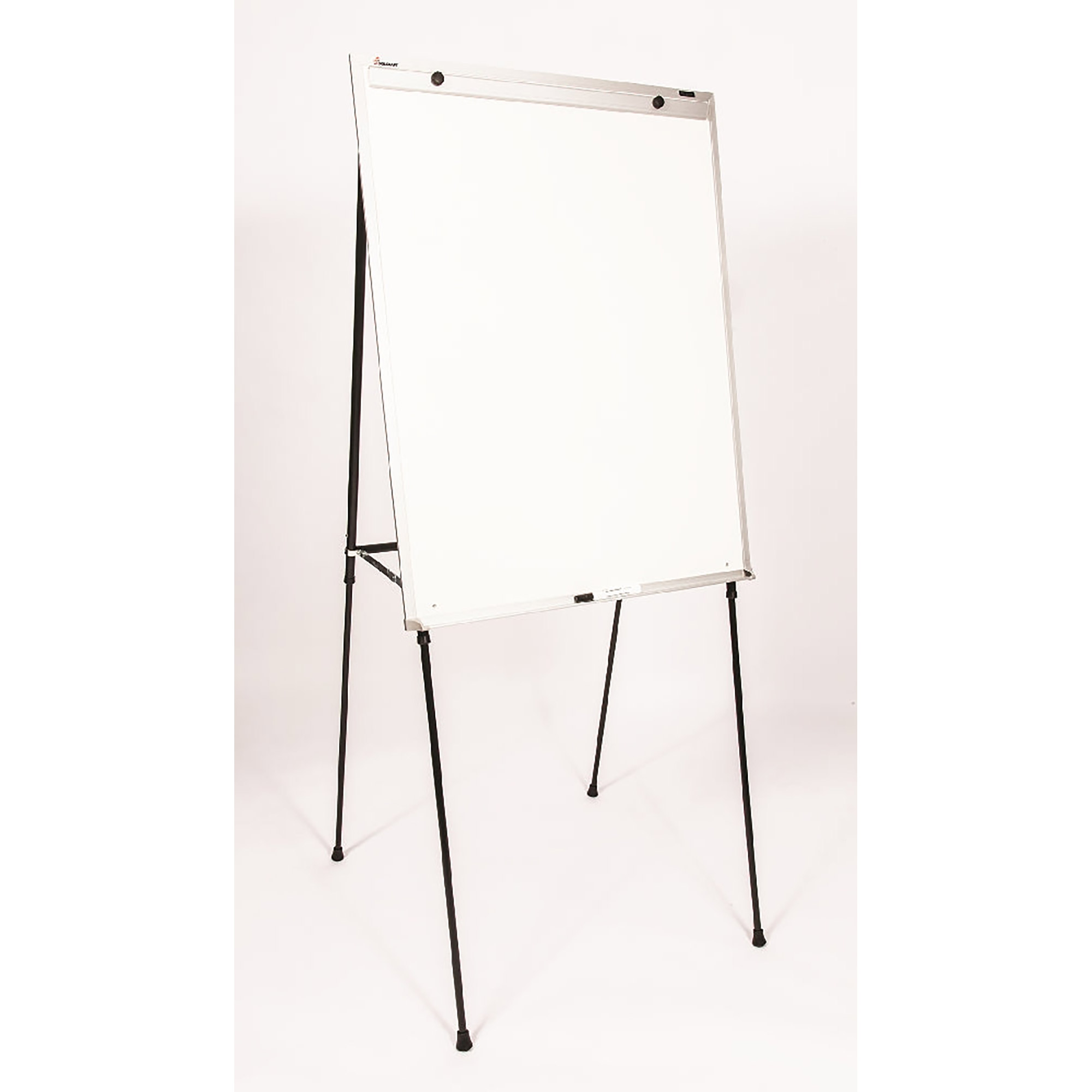 Presentation Easel, Melamine, 29" x 40" White Board/Flipchart, Black 4-Legged Adjustable Frame