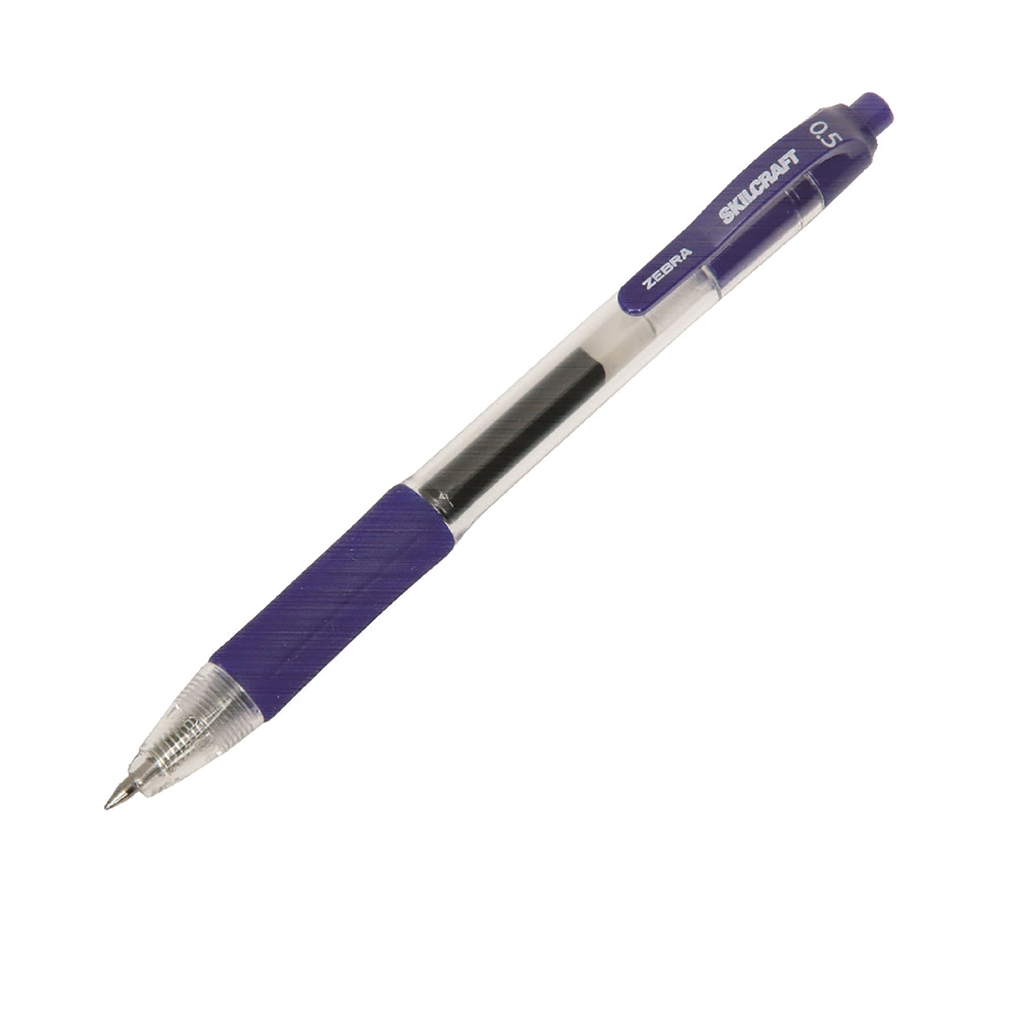 Pen, Retractable Gel, Blue Ink, Fine Point - 12/PK