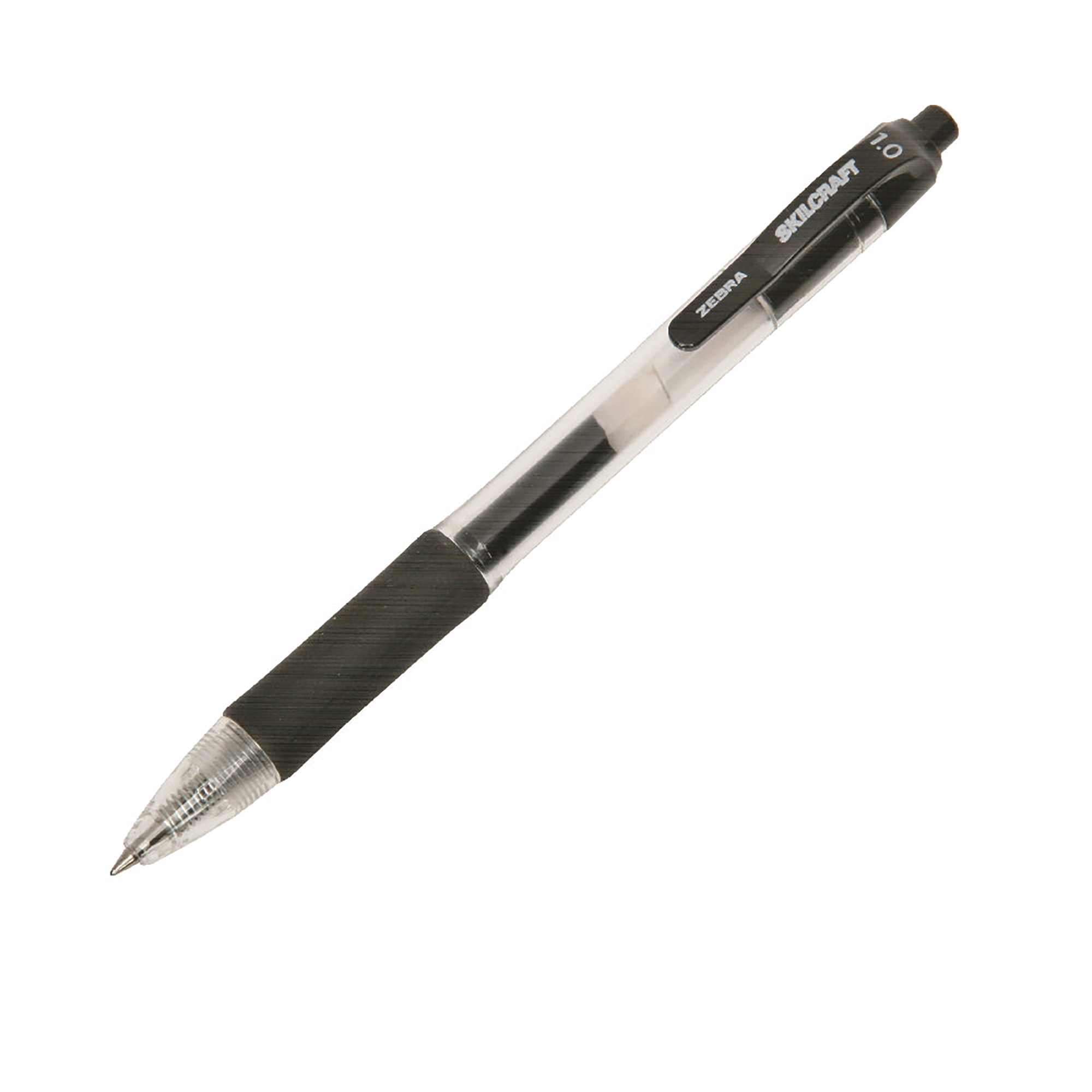 Gel Retractable Pen, Black Ink, Bold Point - 12/PK