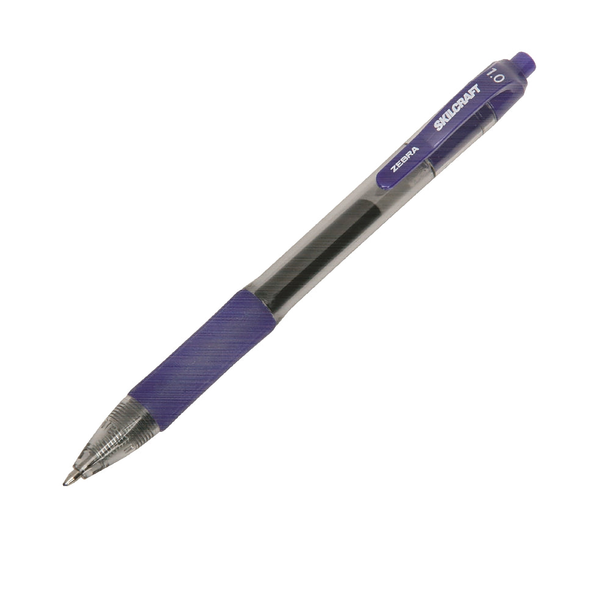 Gel Retractable Pen, Blue Ink, Bold Point - 12/PK