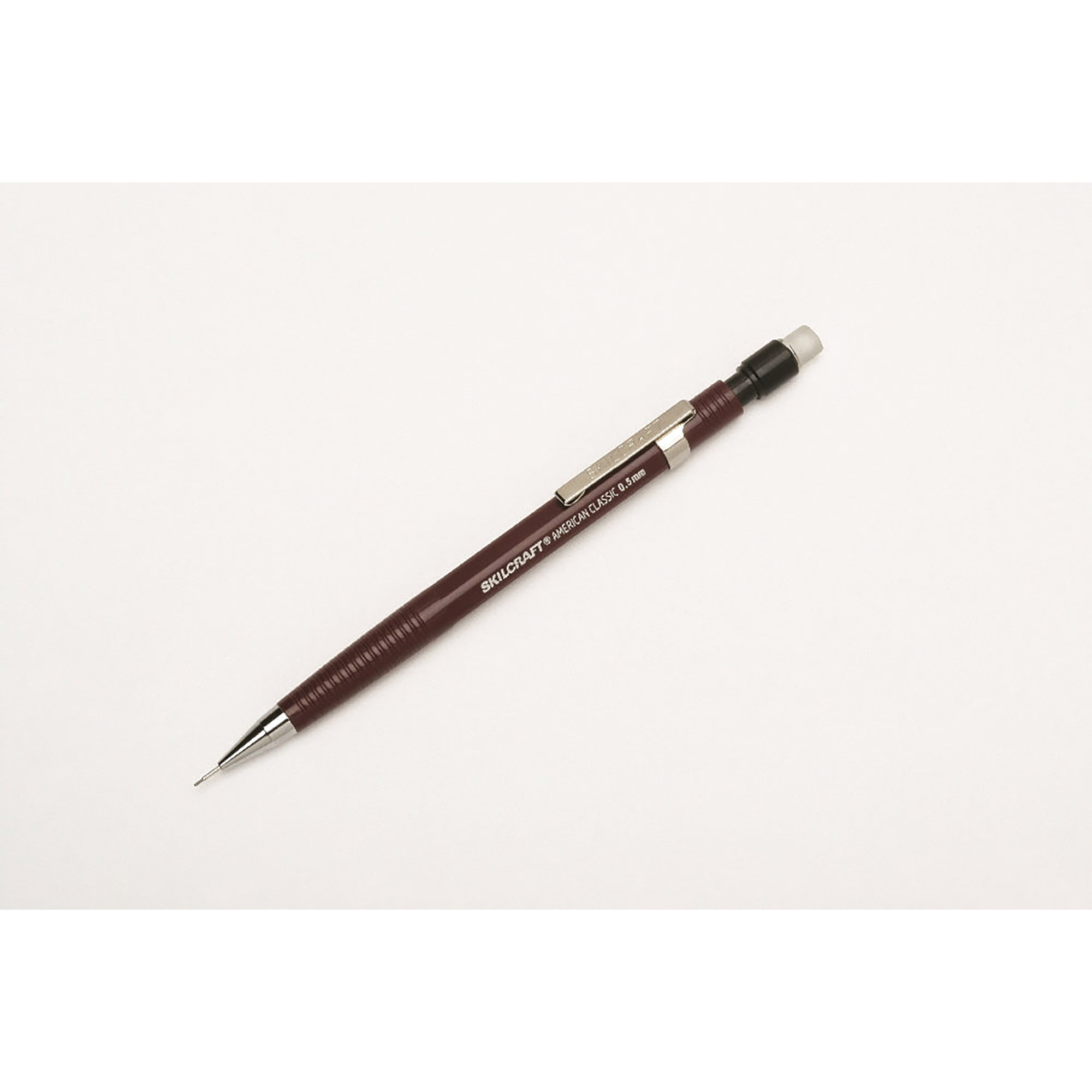 Pencil, Mechanical, Push Action, Burgundy Barrel, Fine Point 0.5 Mm - 12/PK