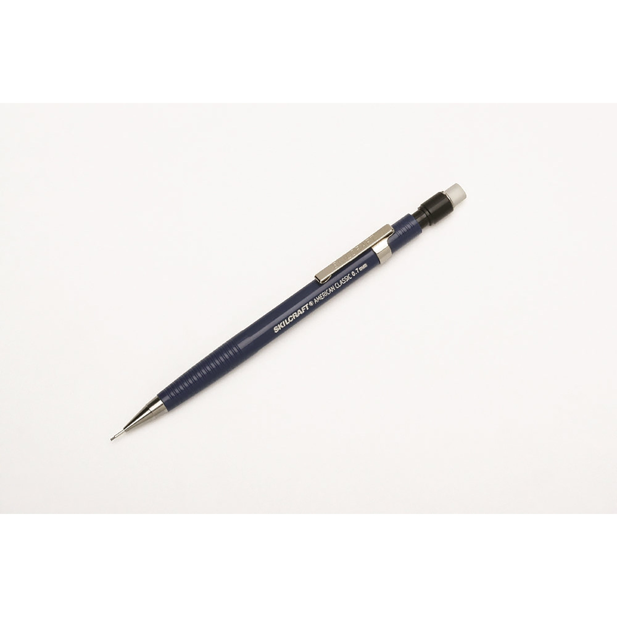 Pencil, Mechanical, Push Action, Blue Barrel, Medium Point 0.7 Mm - 12/PK