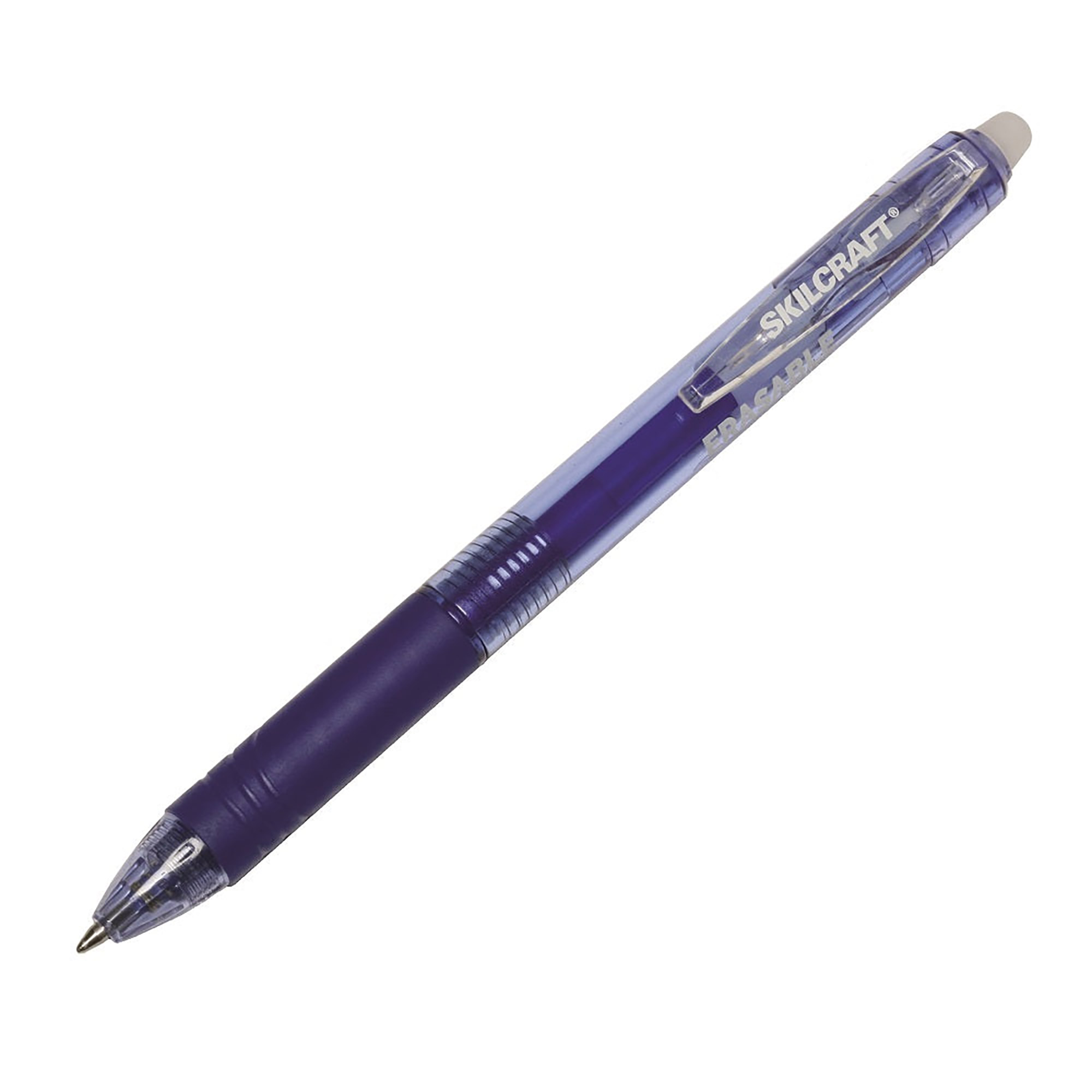 Pen, Retractable, Erasable, Blue Gel Ink, .7Mm - 12/PK