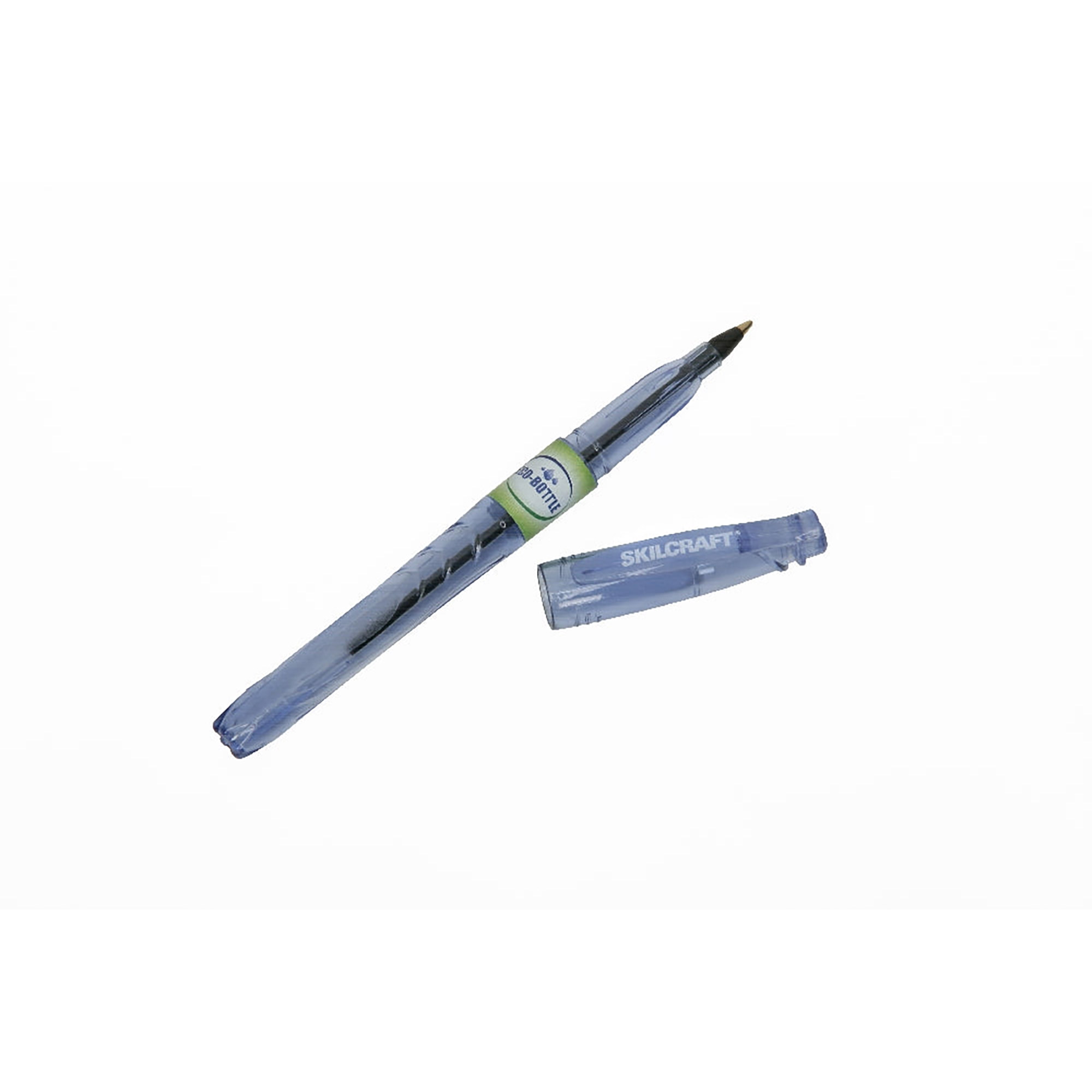 Pen, Ballpoint, Stick, Recycled Water Bottle, Black, Fine Point - 12/PK