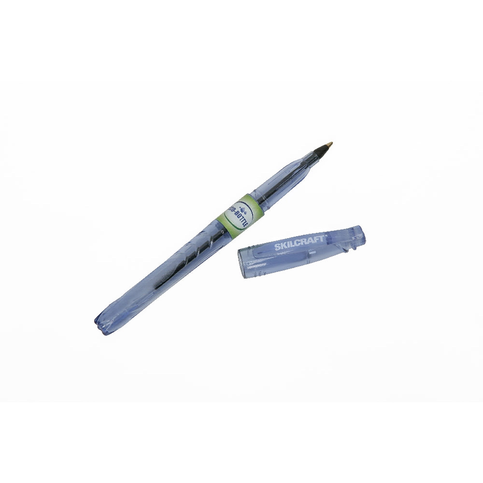Pen, Ballpoint, Stick, Recycled Water Bottle, Black, Medium Point - 12/PK