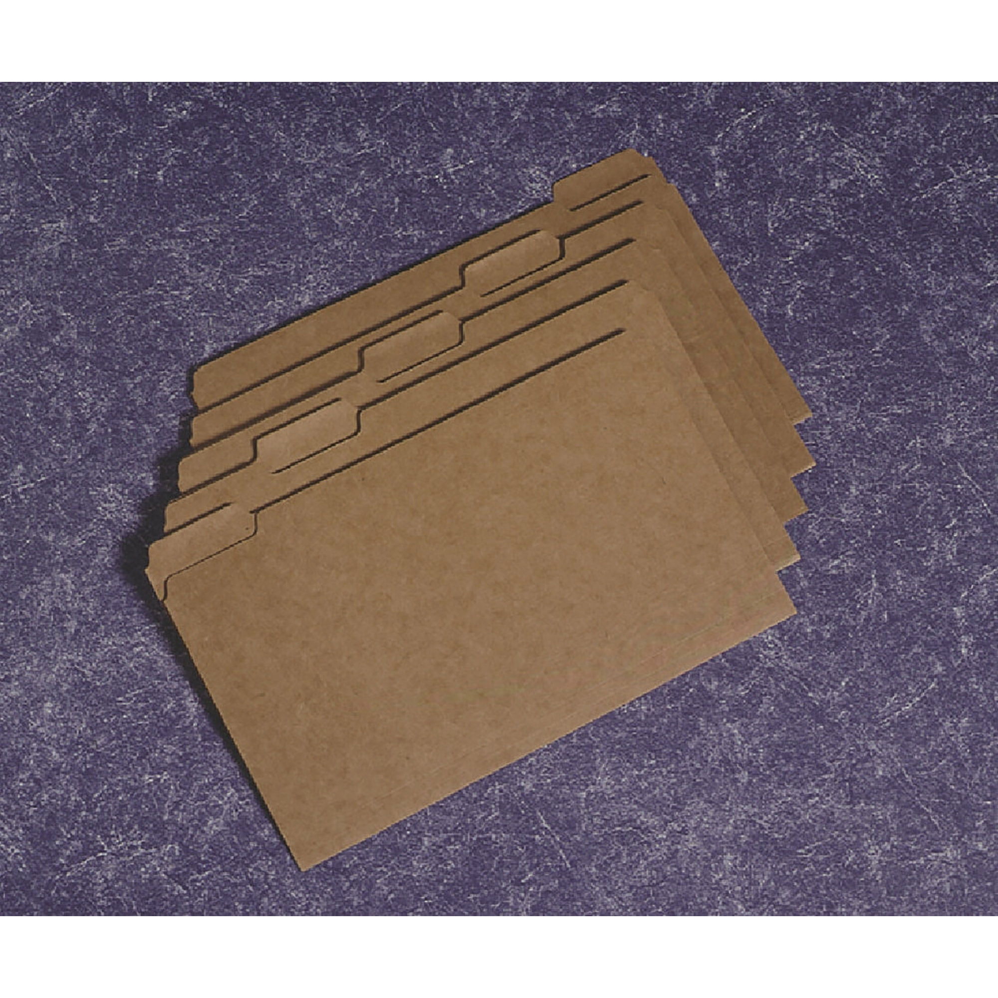 Folder, File, Paperboard, 1/5" Cut Tab, Kraft, Legal - 100/PK
