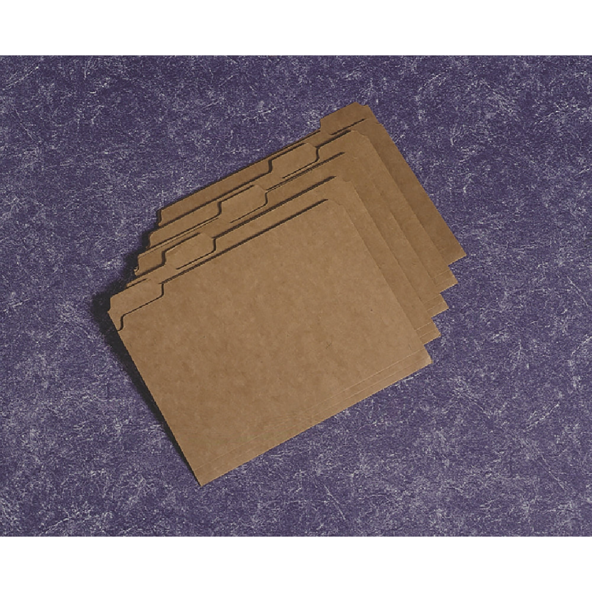 Folder, File, Paperboard, 1/5 Cut Tab, Kraft, Letter/ Expands Up To 3/4" - 100/PK