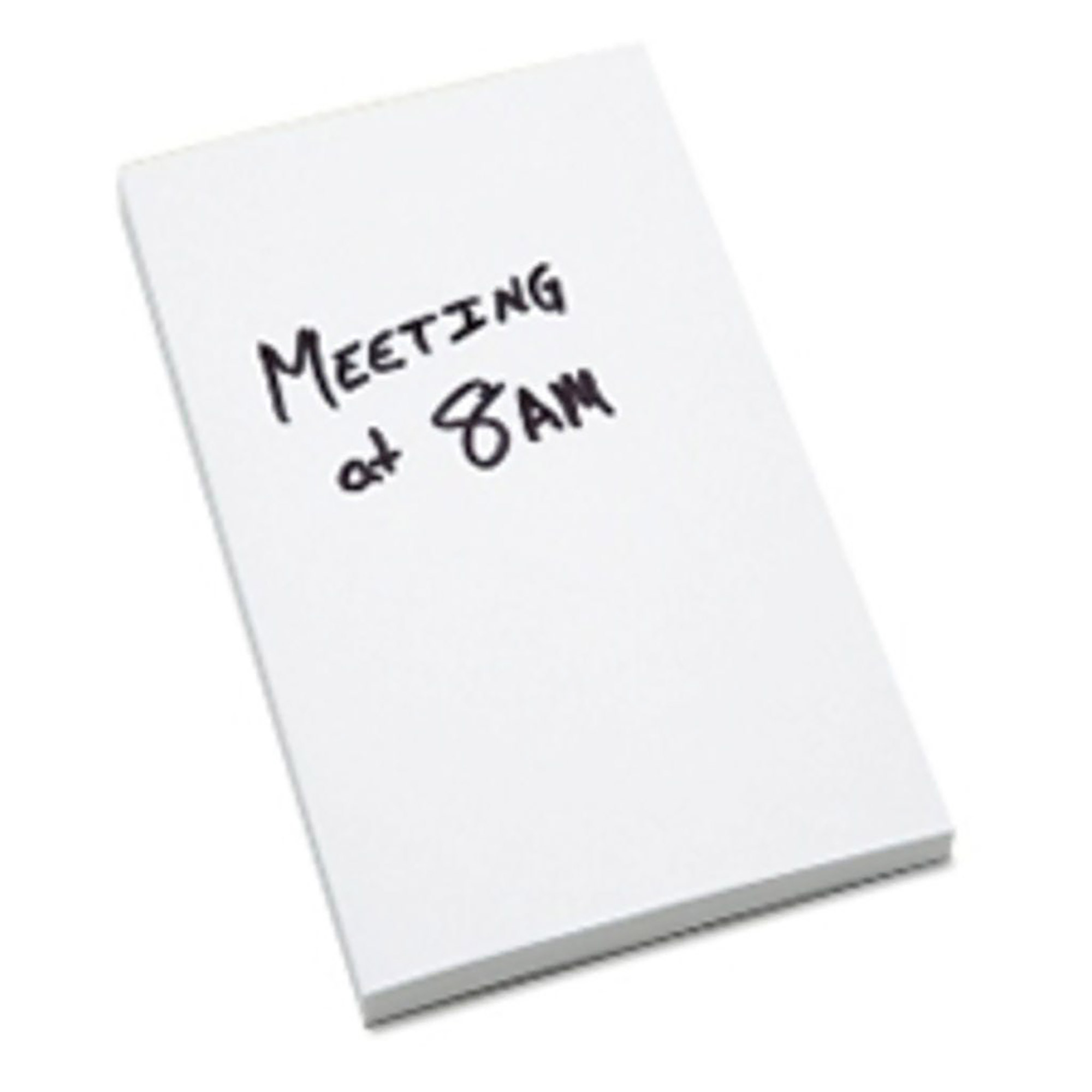 Pad, Memo, Unlined, Glue Bound Top, White, 3" x 5" - 24/PK