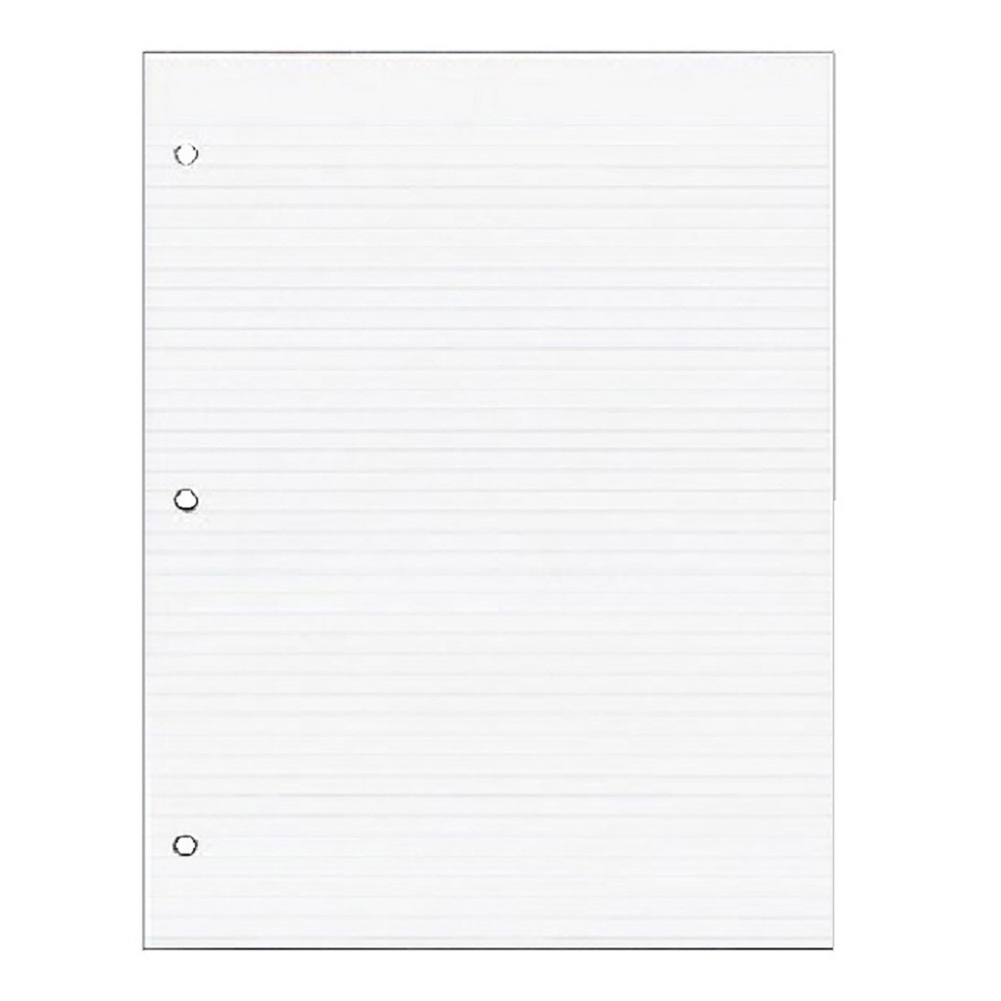 Paper, Loose-Leaf, Ruled, White, 11" x 8-1/2" - 100/PK