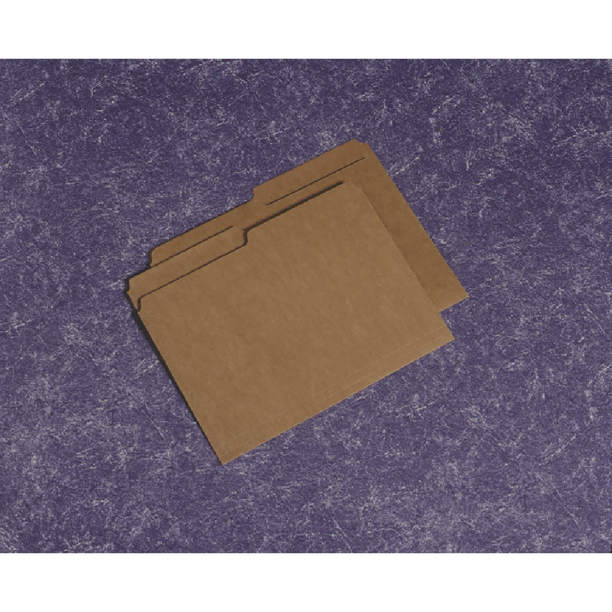 Folder, File, Paperboard, 1/2" Cut Tab, Kraft, Letter - 100/PK