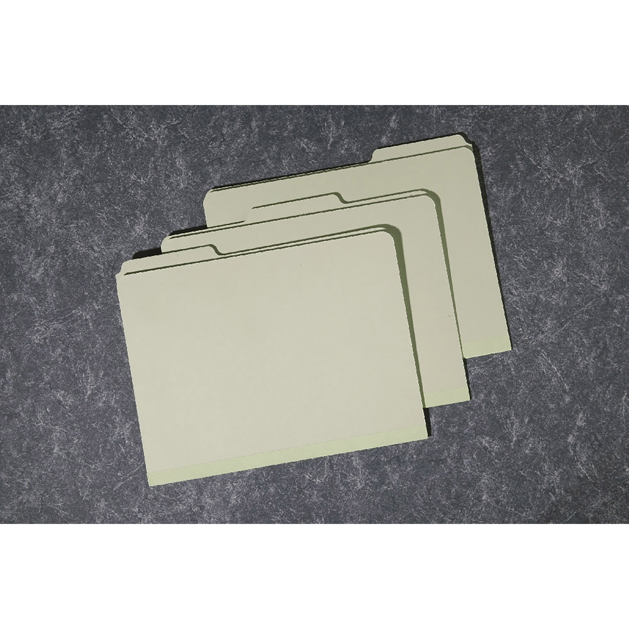 Folder, File, Pressboard, 1/3 Cut Tab, Light Green, Letter - 100/PK