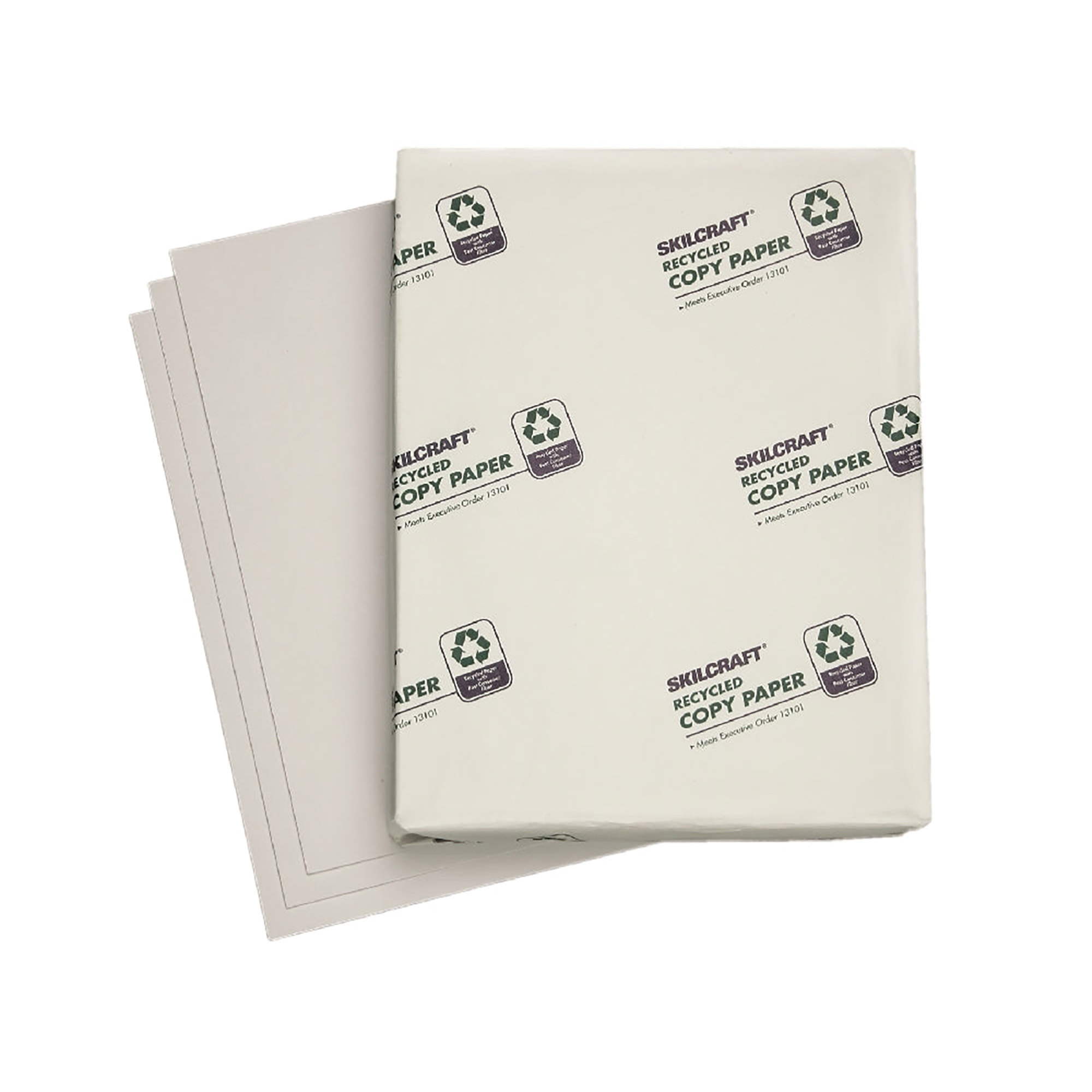 Paper, Xerographic, Dual Purpose, Cockle Finish, U.S. Federal Watermarked, White, 8.5" x 11", 500/BX