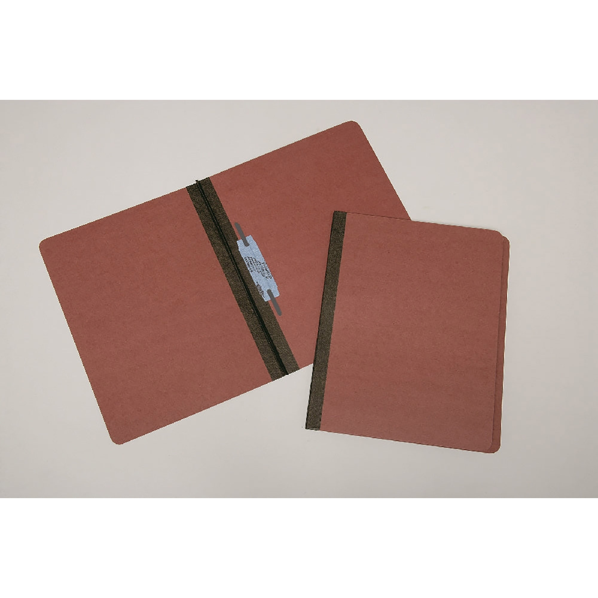Folder, File, Pressboard, Fastener Position 5, 1" Capacity, Straight Cut Tab, Red, Letter - 100/PK