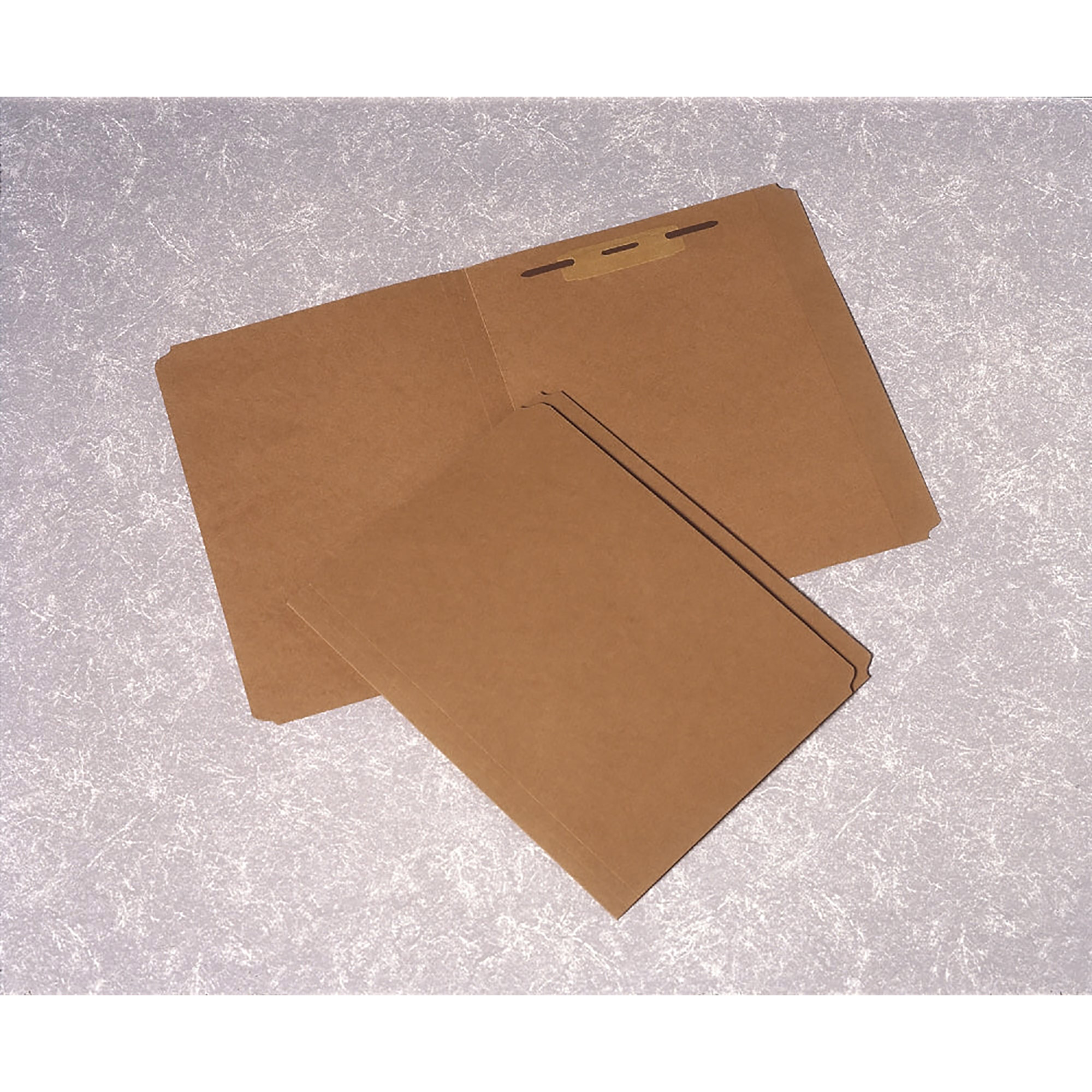 Folder, File, Paperboard, Straight Cut Tab, 1-1/2" Fastener, Kraft, Letter - 100/PK