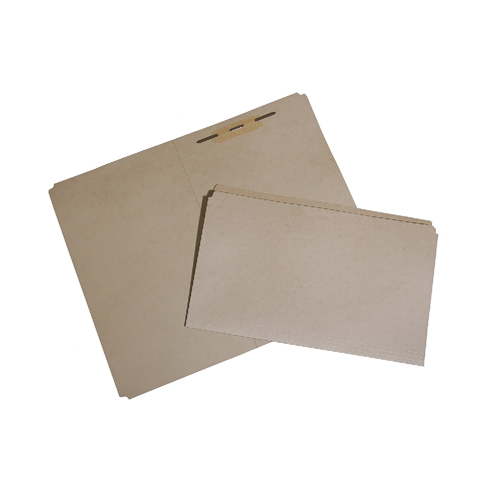 Folder, File, Paperboard, Heavy Duty, Straight Cut Tab, 1-1/2" Fastener, Kraft, Legal - 100/PK
