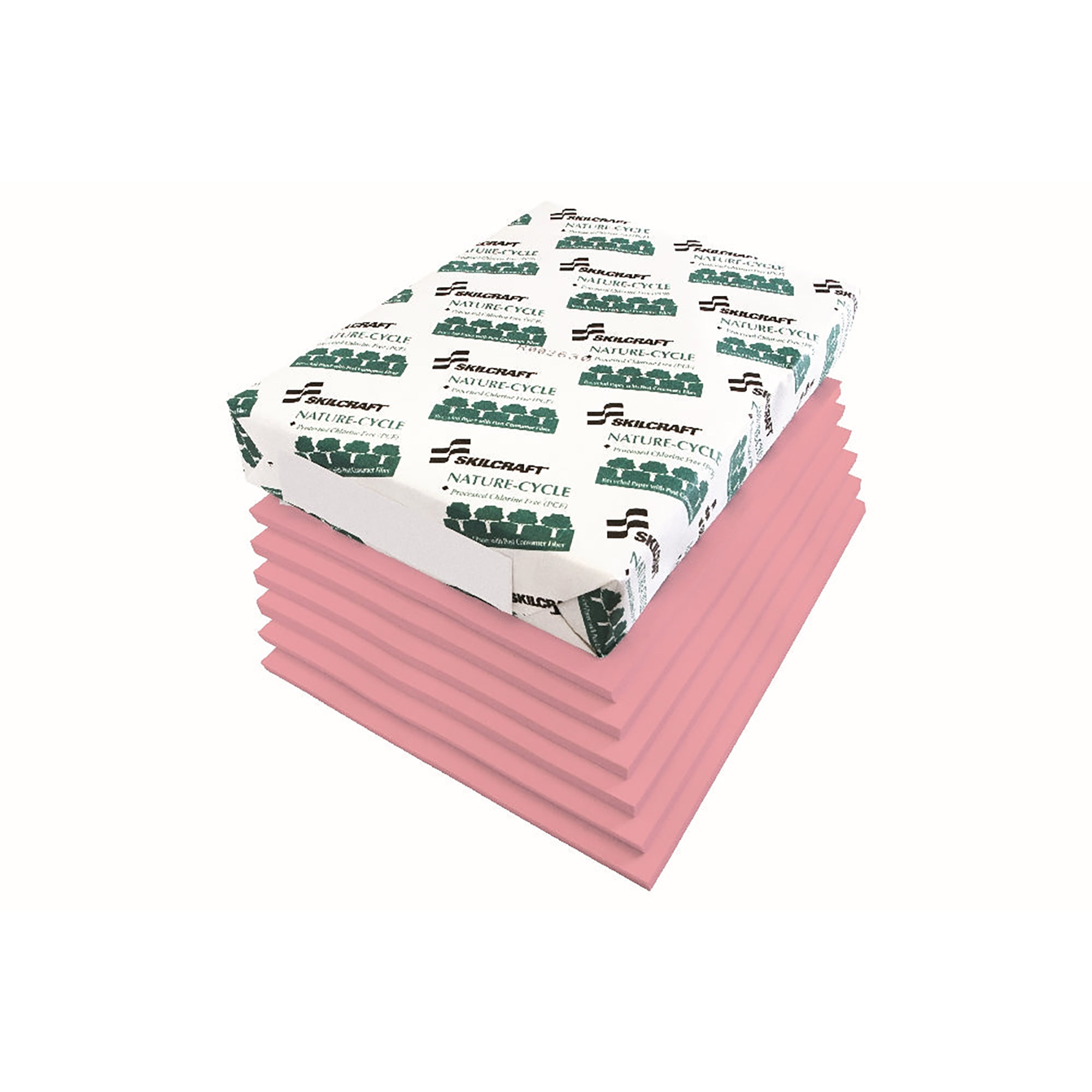 Paper, Bond, Dual Purpose, Opaque Pink, 8.5" x 11" - 10/BX