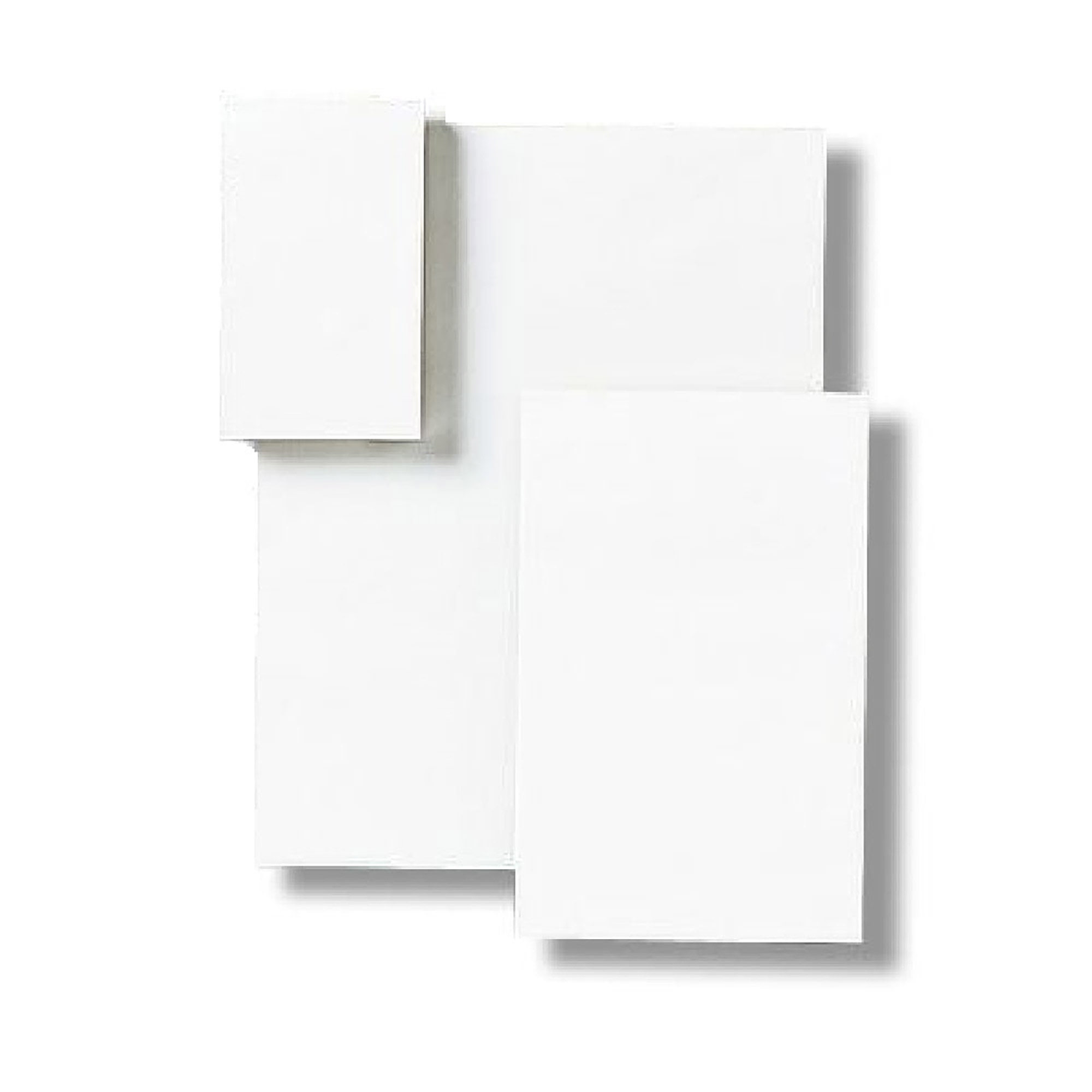Pad, Memo, Unlined, Glue Bound Top, White, 8-1/2" x 11" - 12/PK