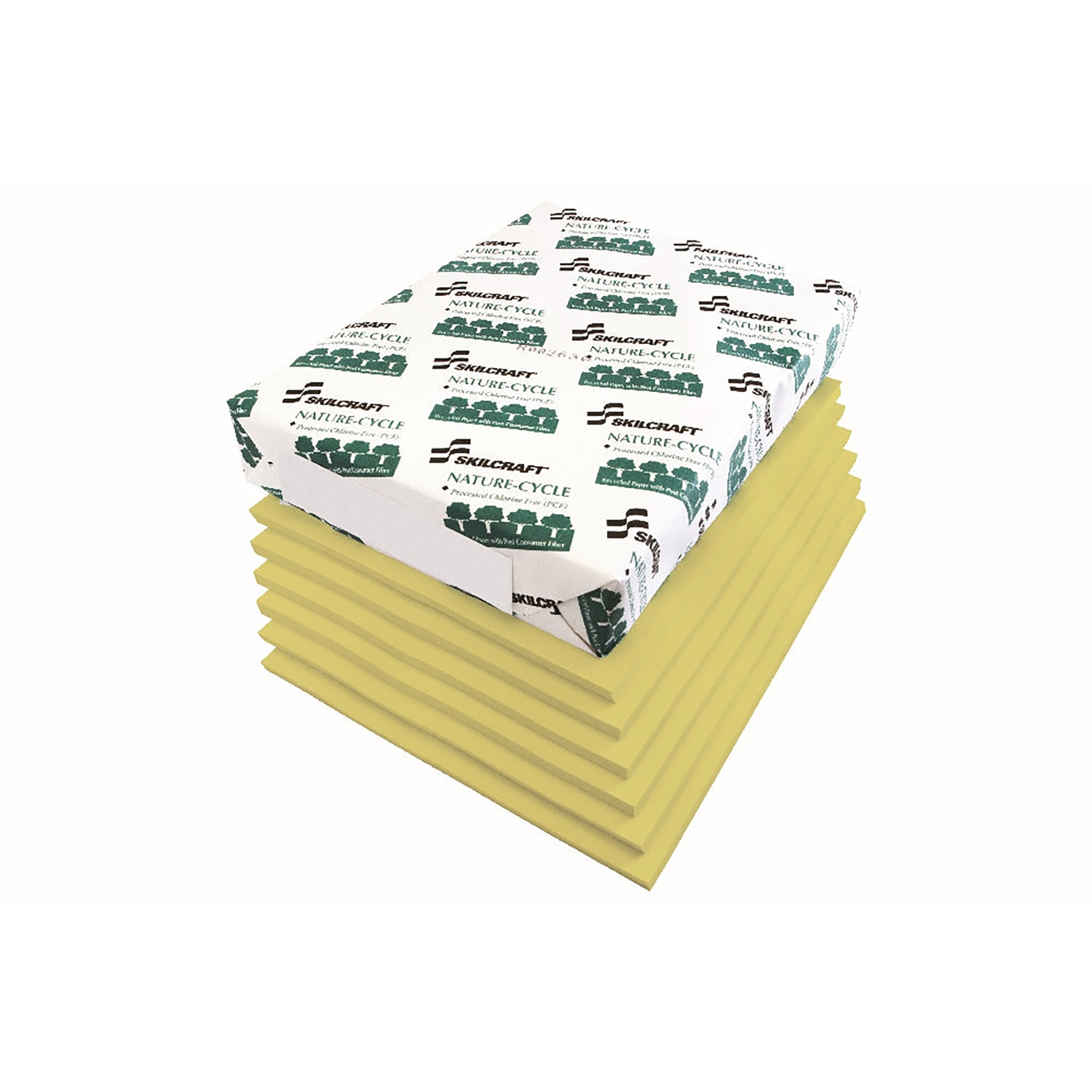 Paper, Xerographic, Dual Purpose, Yellow, 8.5" x 11" - 500/BX