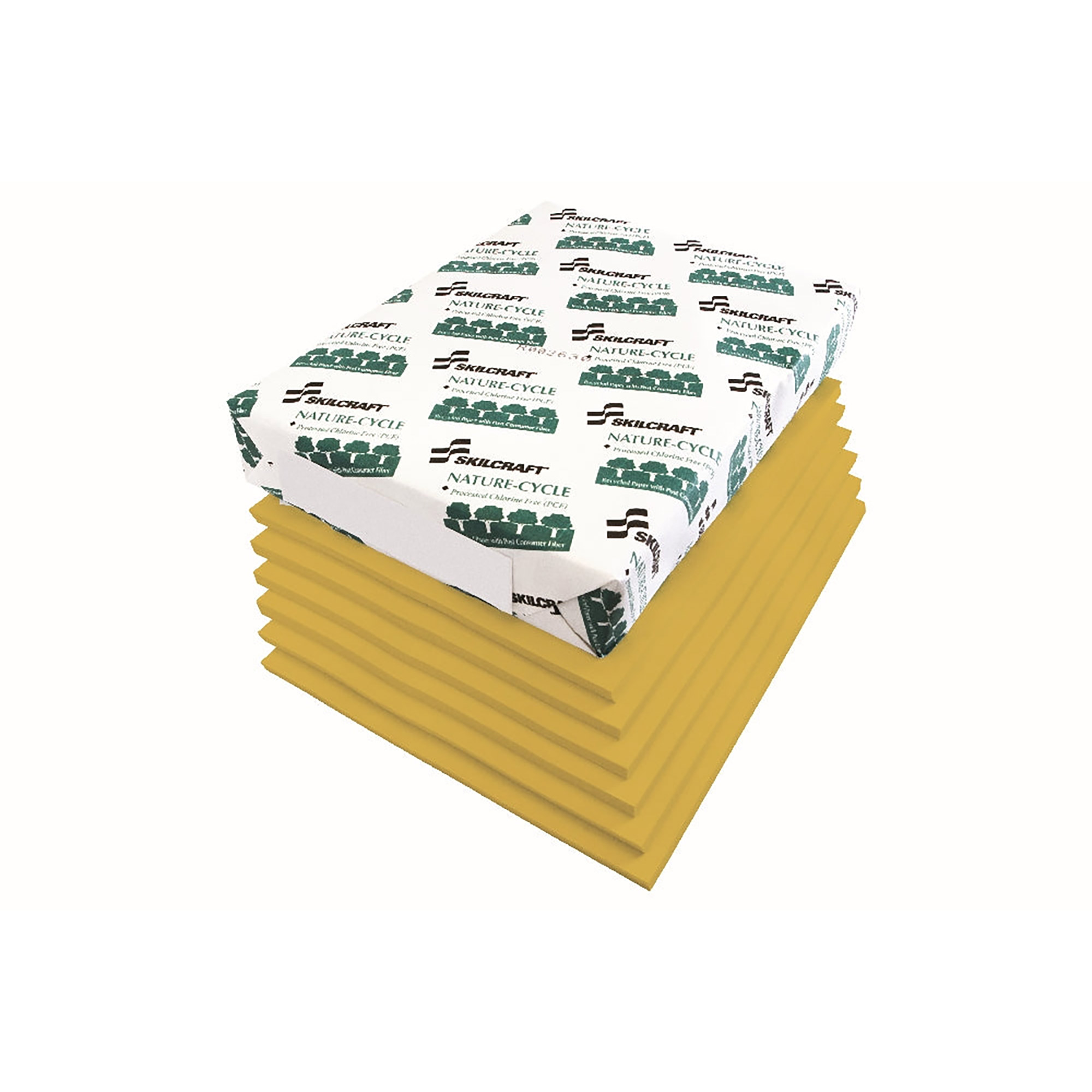 Paper, Xerographic, Dual Purpose, 3-Hole Punched, Goldenrod, 8.5" x 11" - 5000/BX