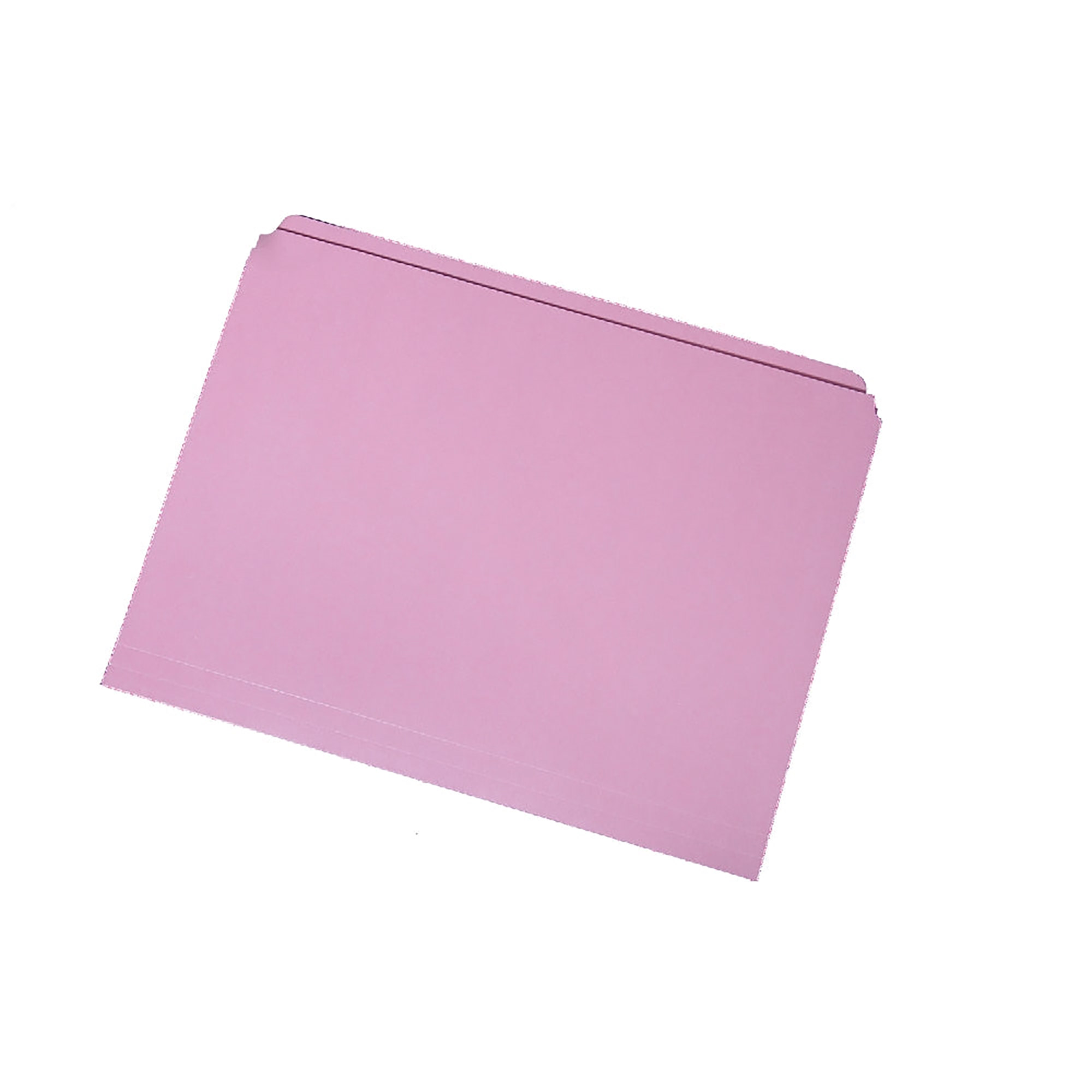 Folder, File, Straight Cut, Pink, Letter - 100/BX