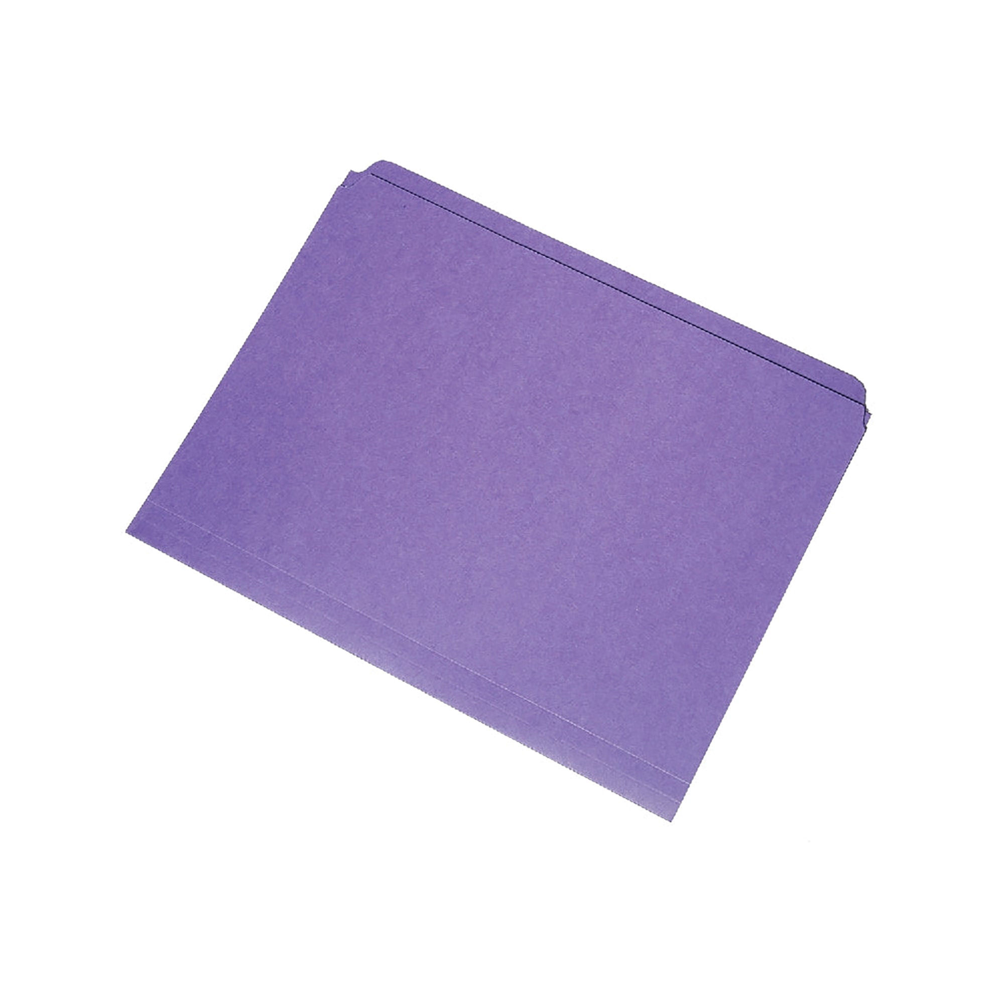 Folder, File, Straight Cut, Purple, Letter - 100/BX