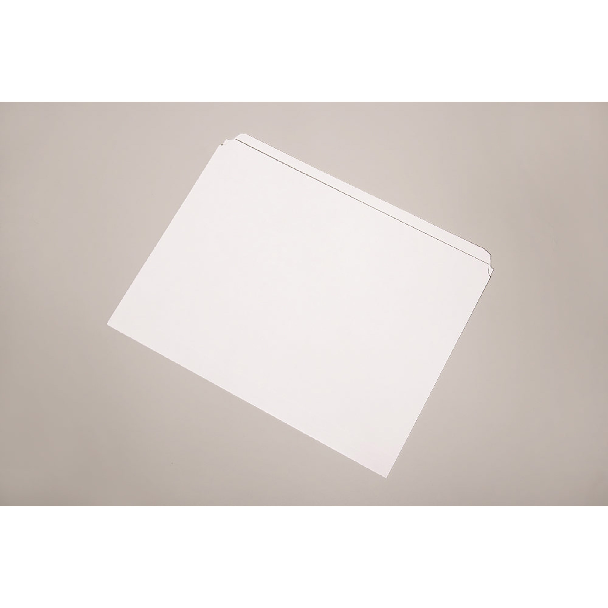 Folder, File, Straight Cut, White, Letter - 100/BX