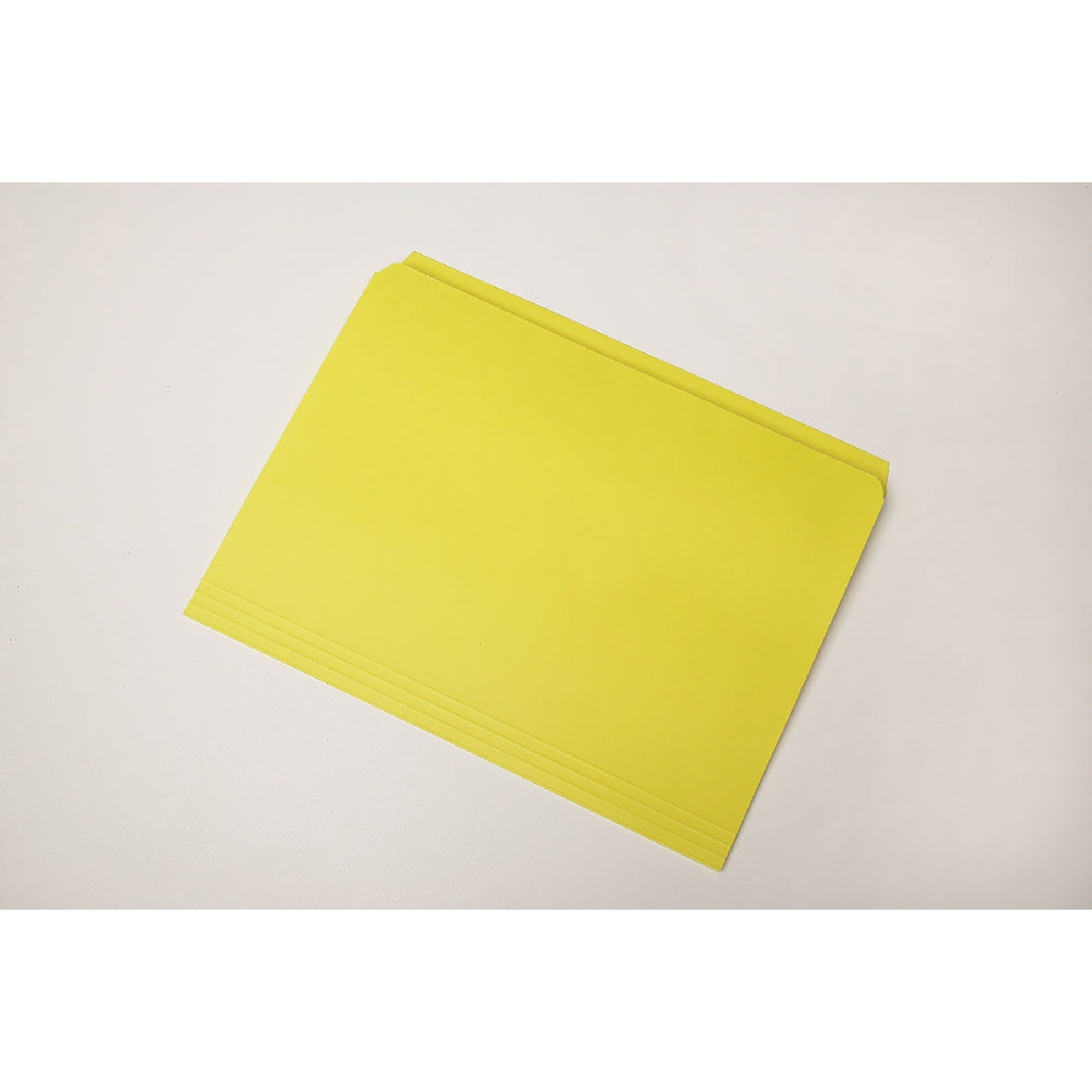 Folder, File, Straight Cut, Yellow, Letter - 100/BX