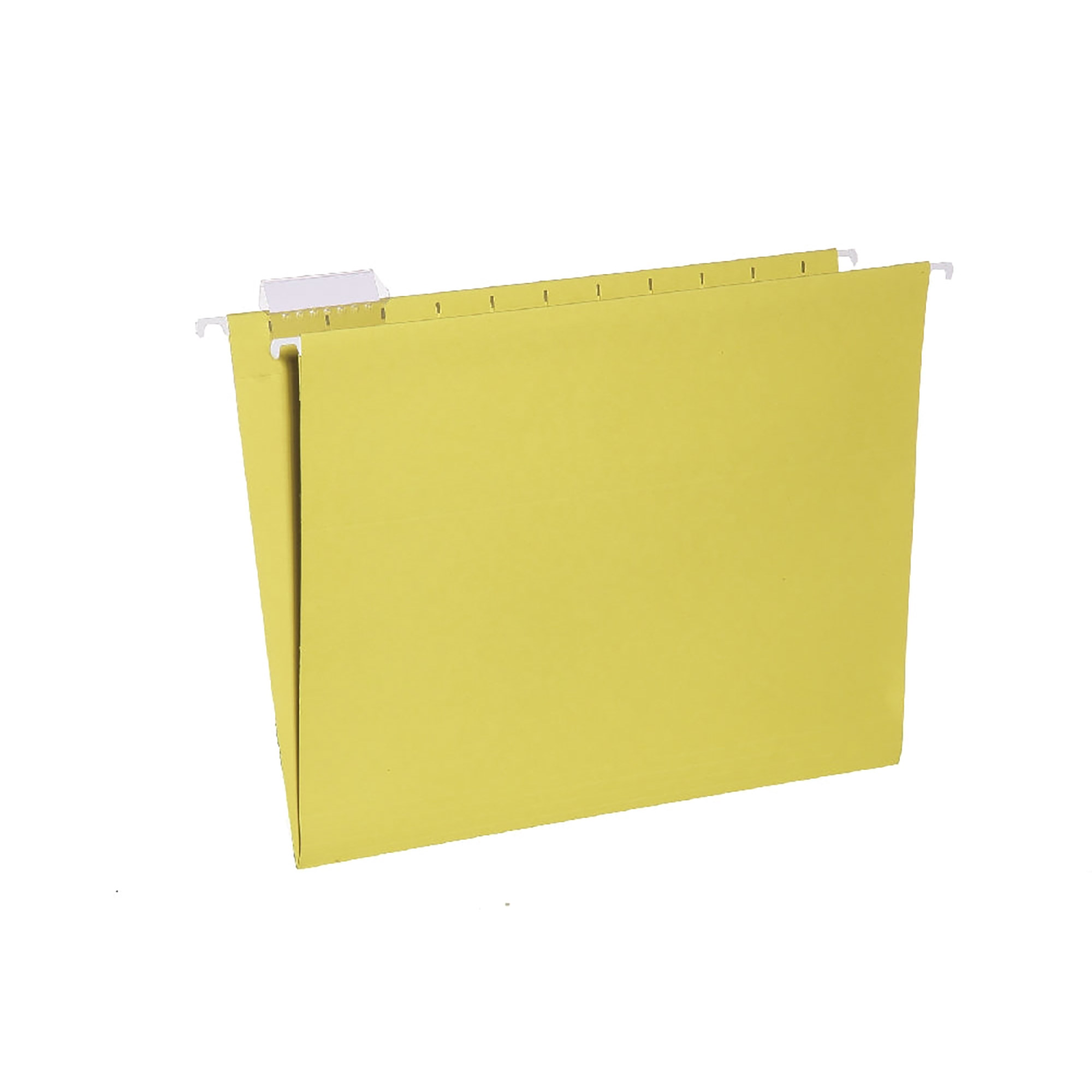 Folder, File, Hanging, 1/5 Cut Tabs, Recycled, Yellow, Letter - 25/BX