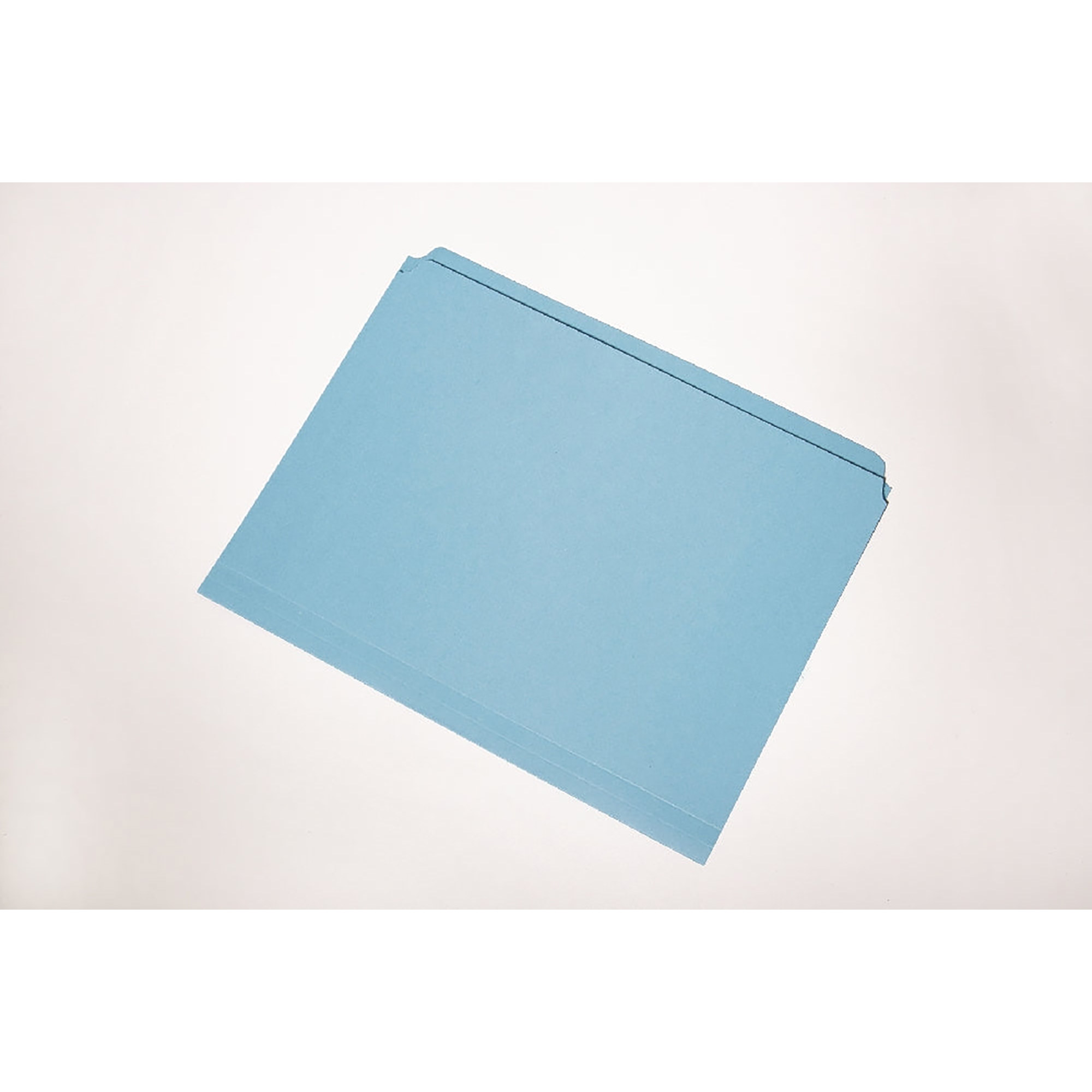 Folder, File, Straight Cut, Blue, Letter - 100/BX