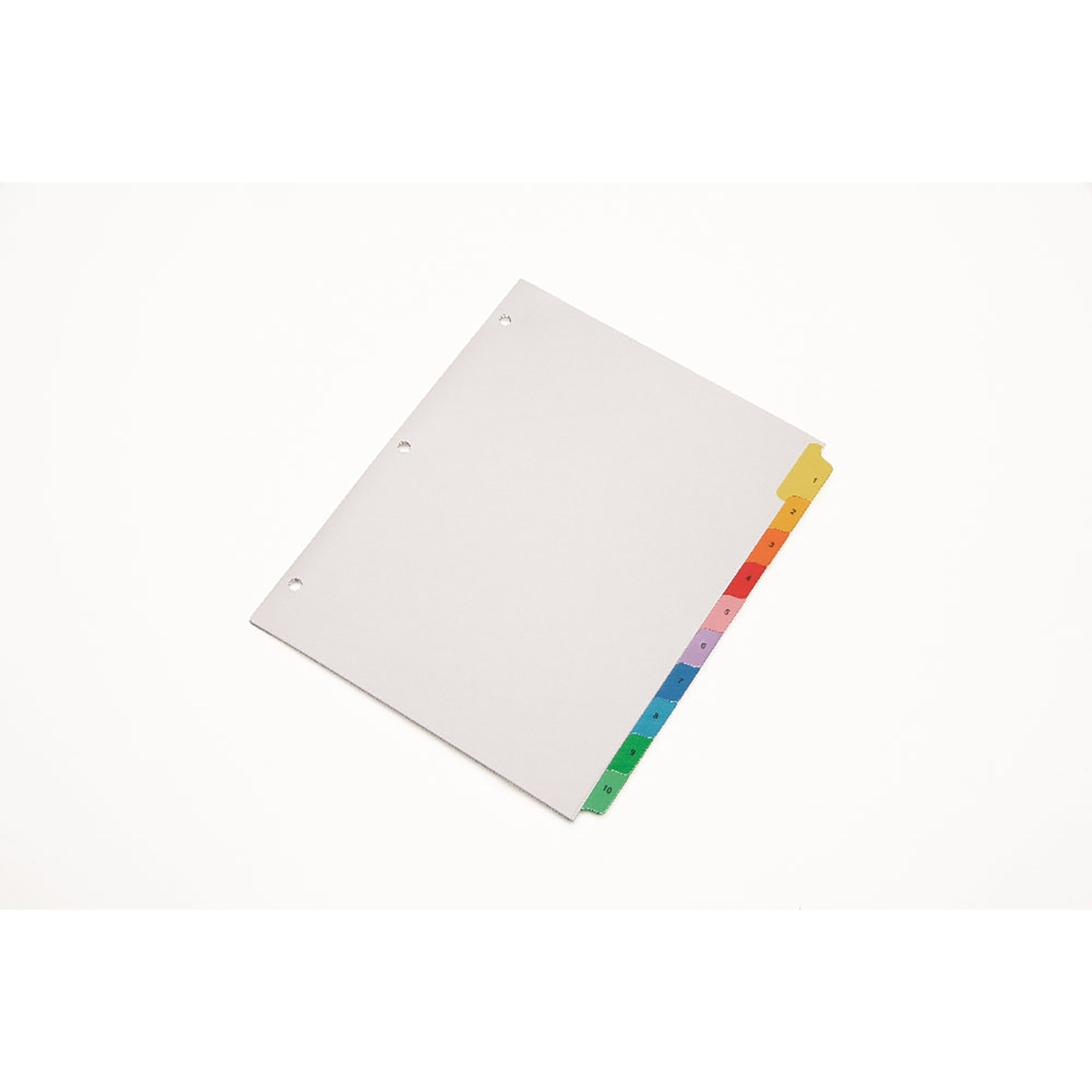 Index Dividers, Multicolor Tabs, 1-10 - 120/PK
