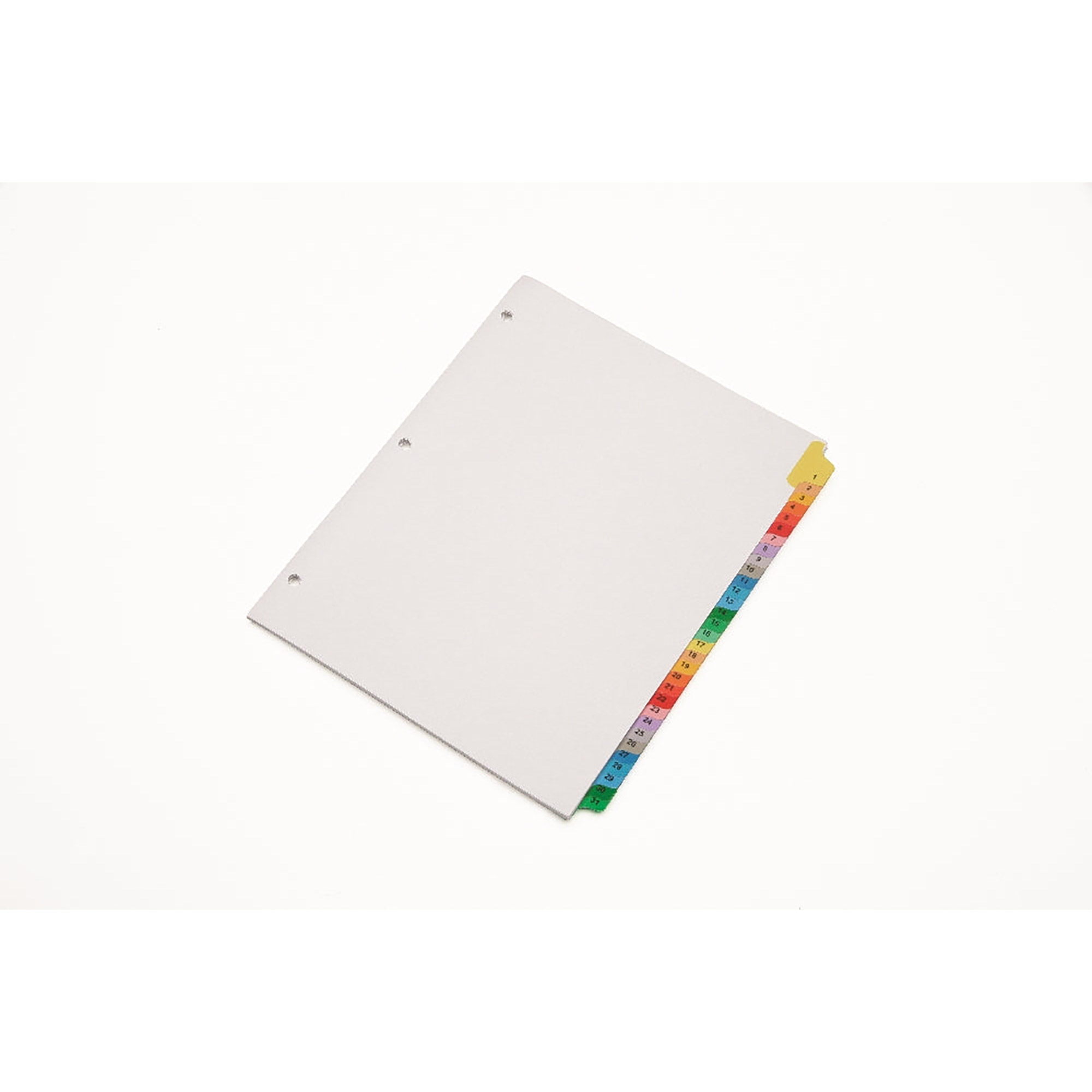 Index Dividers, Multicolor Tabs, 1-31 - 50/PK