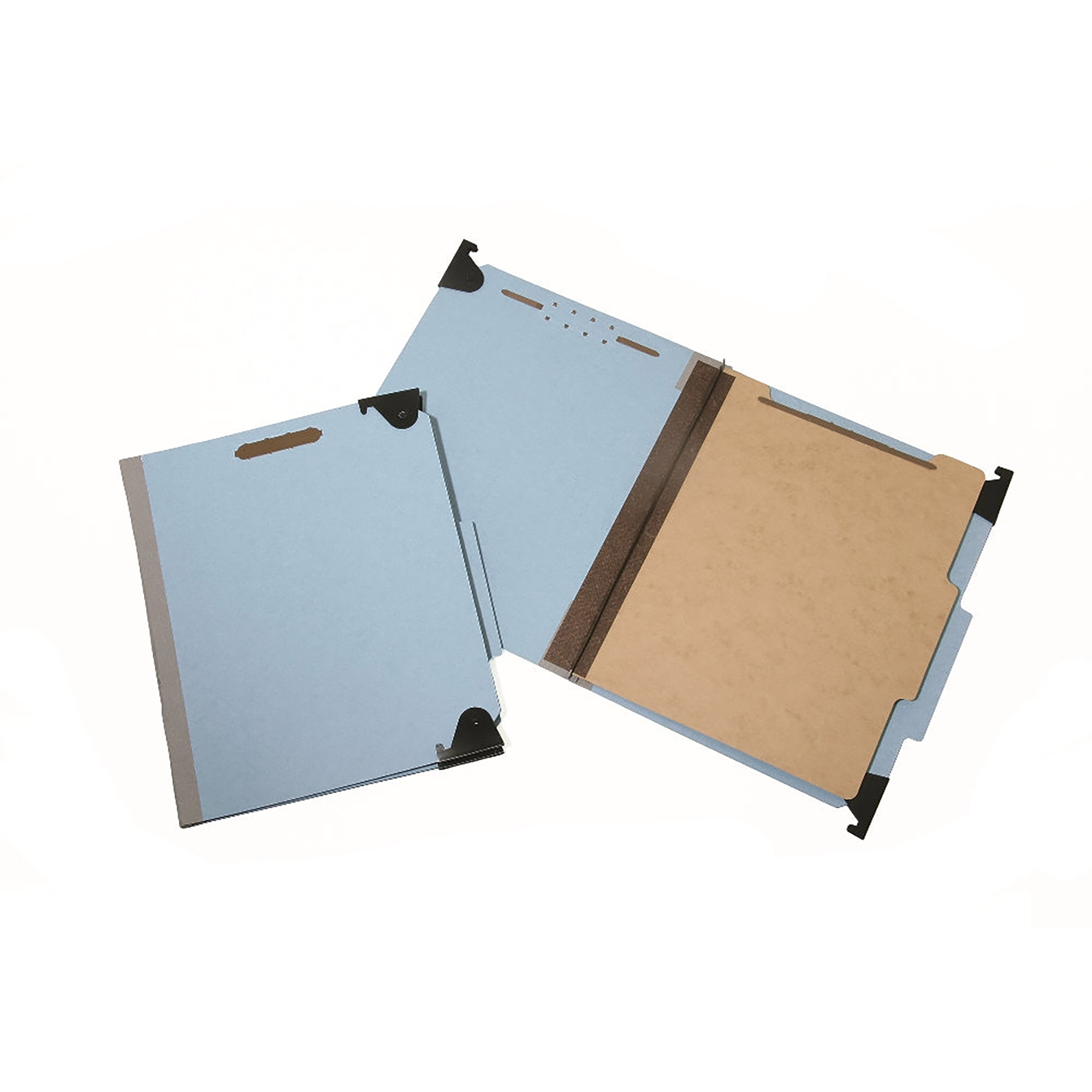 Folder, File, Hanging, 1 Divider, 4 Sections, Light Blue, Letter Size, Bx/10