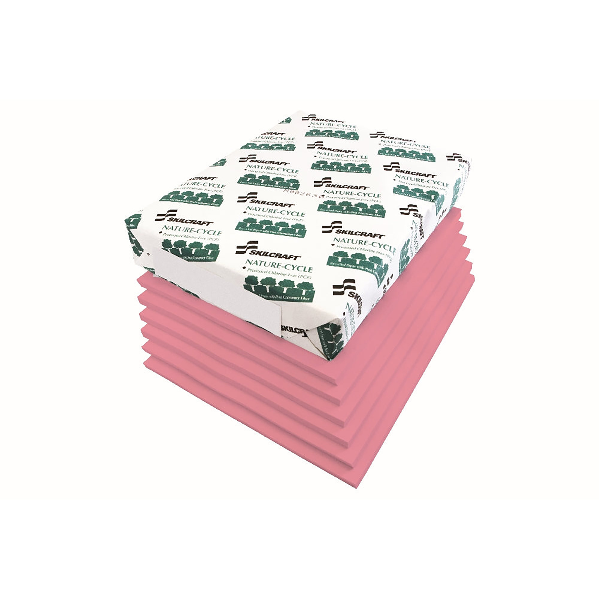 Paper, Copier, Processed Chlorine Free, Neon Pink, 8.5" x 11" - 500/PK