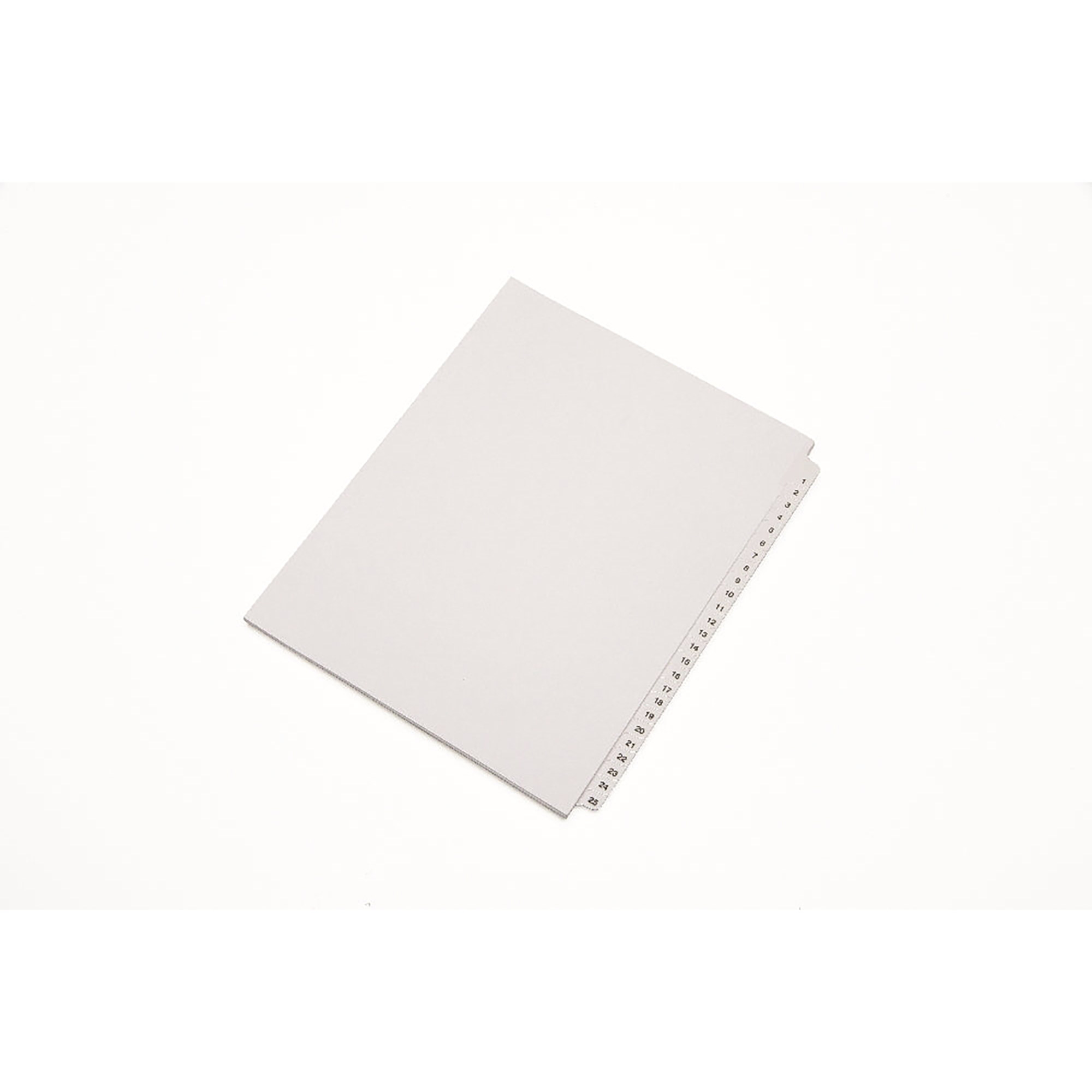 Legal Divider Numerical Tabs - 1 - 25 - Un-Punched