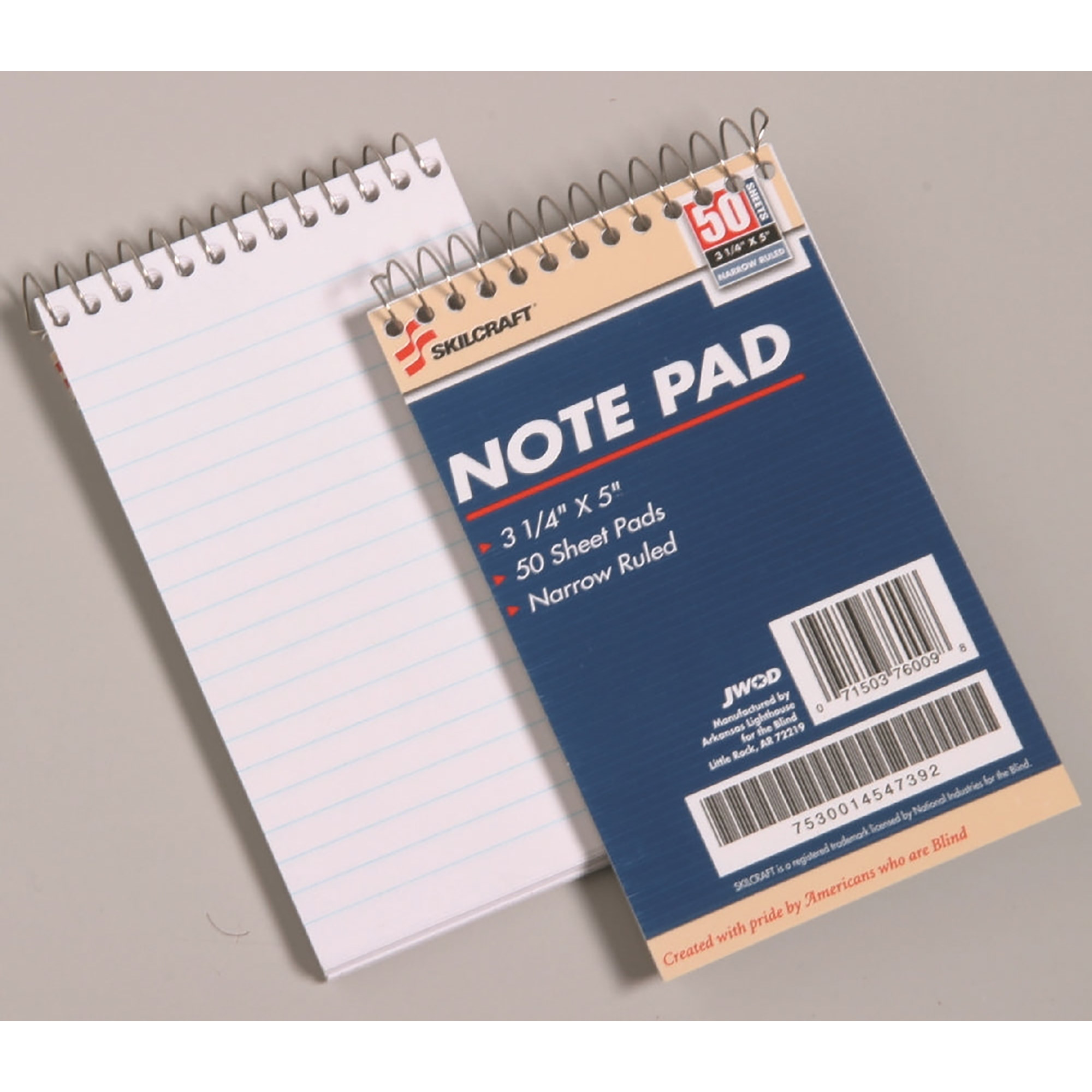 Pad, Mini Memo, 3-1/4" x 5-1/2", White - 12/PK