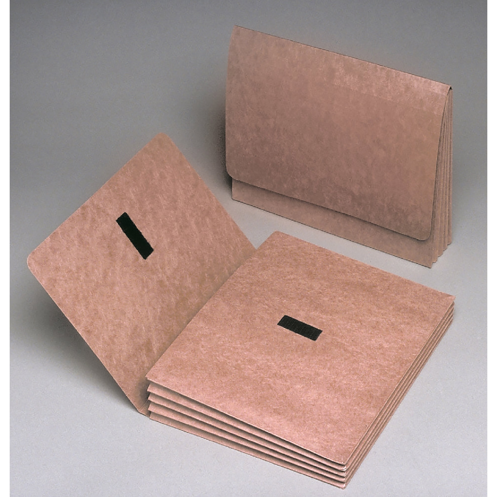 Filing Wallet, Expanding, With Velcro, Red, 9-1/2" x 11-3/4" - 5/PK