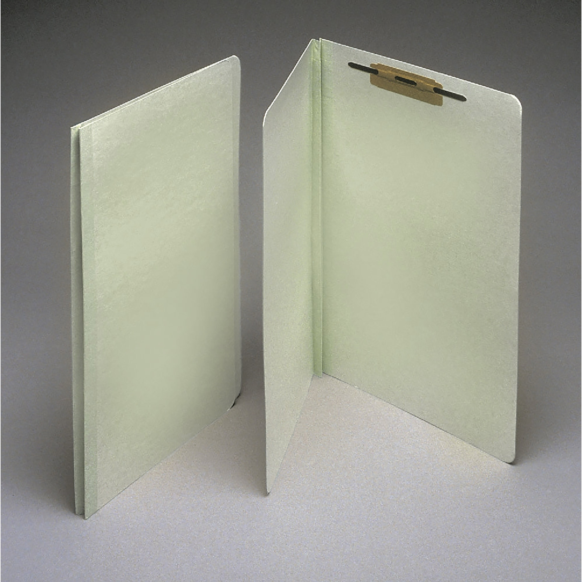 Folder, File, Pressboard, Expanding, One 1-1/2" Fastener, Green, Legal - 10/BX