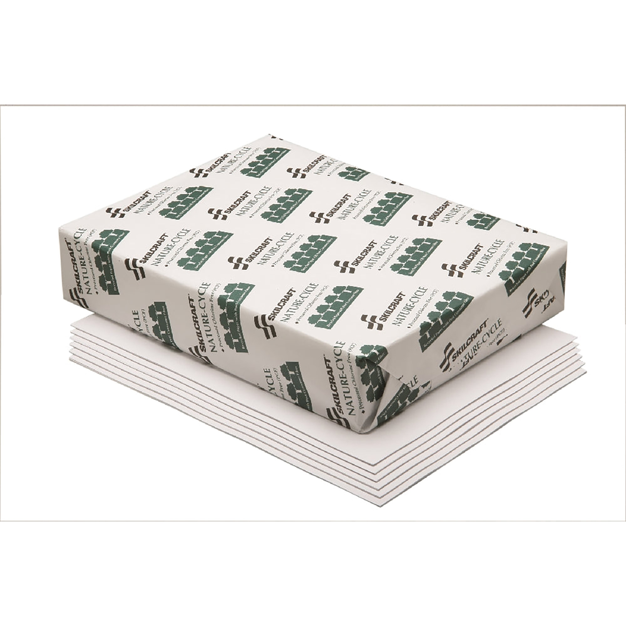 Paper, Process Chlorine Free, Dual Purpose, White, 8.5" x 11" - 10/BX