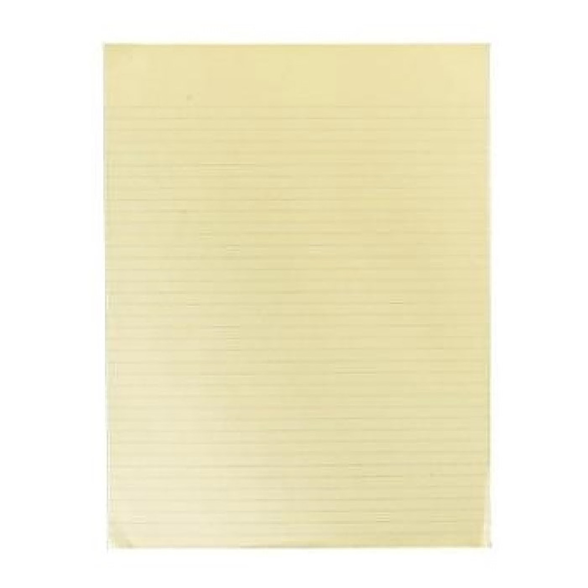 Pad, Writing Paper, Glue Bound Top, Narrow Rule, Canary, 8-1/2" x 11" - 12/PK