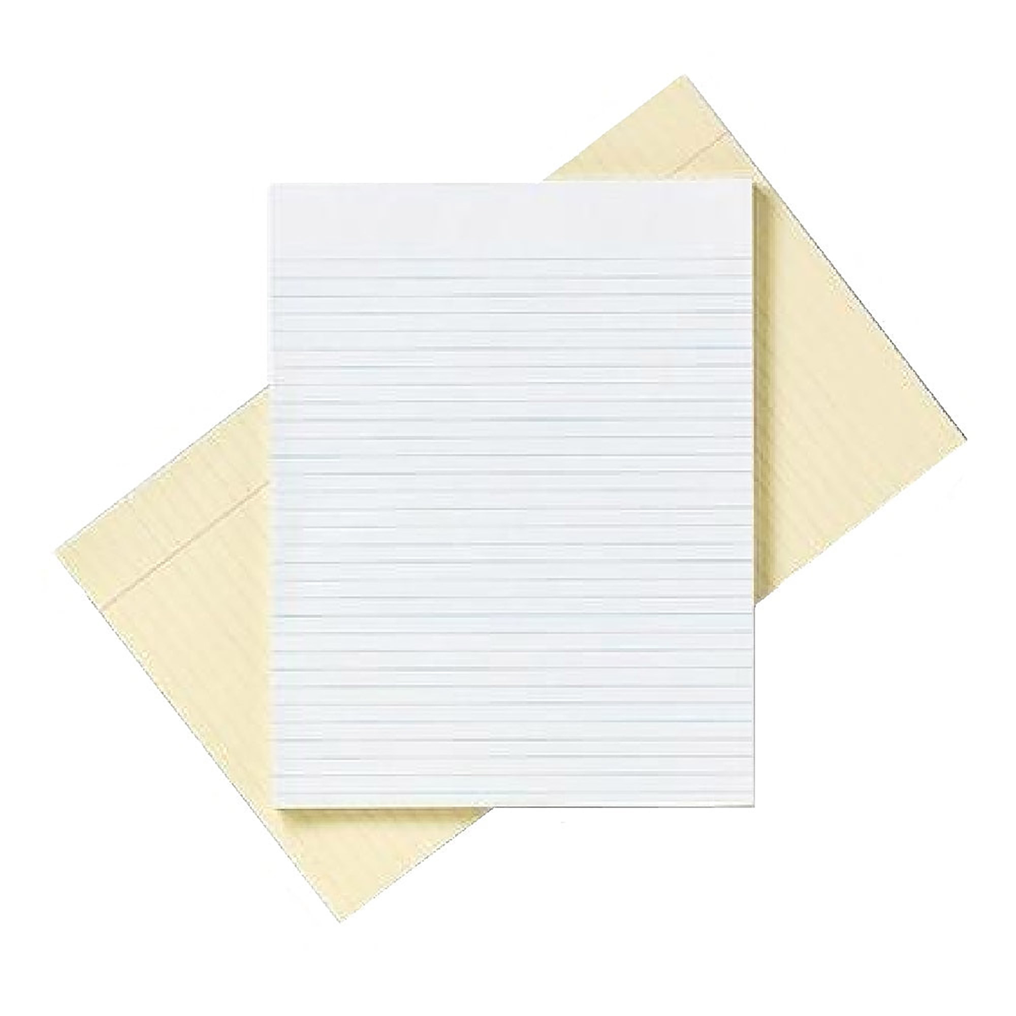 Pad, Writing Paper, Glue Bound Top, Legal Rule, Canary, 8-1/2" x 11" - 12/PK