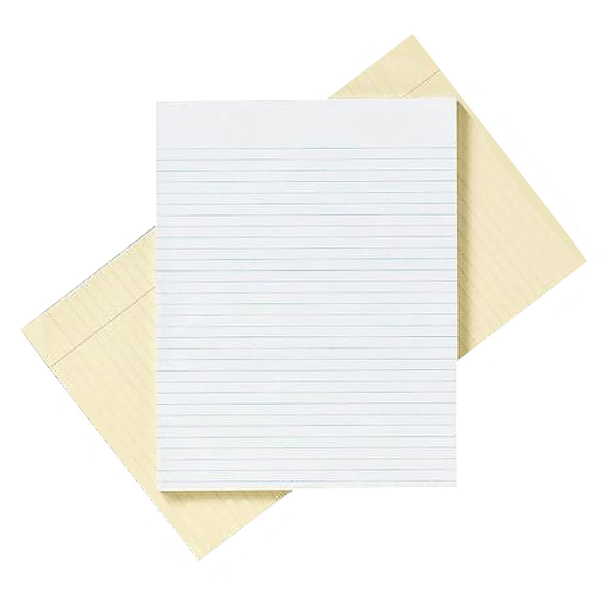 Pad, Writing Paper, Glue Bound Top, Legal Rule, White, 5" x 8" - 12/PK