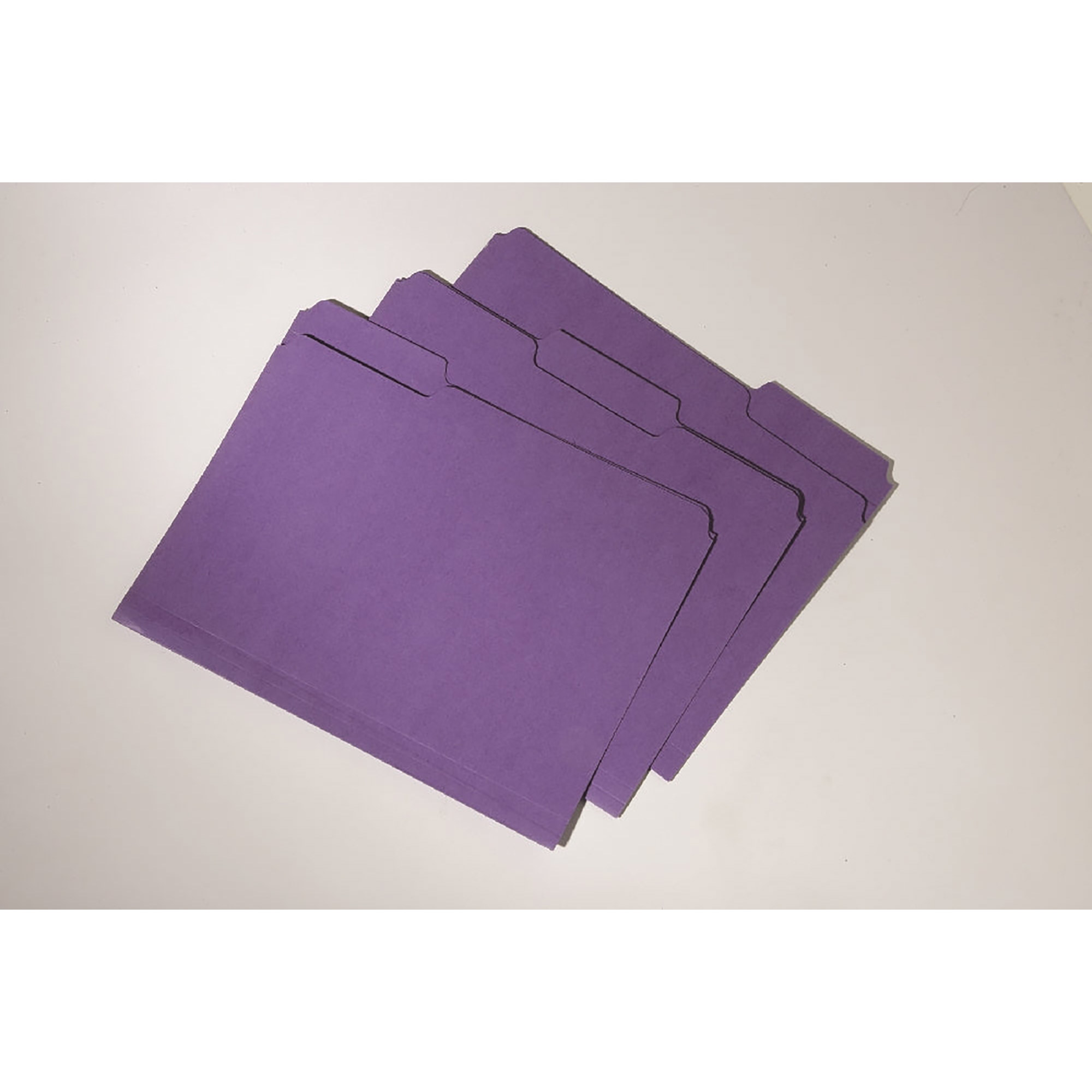 Folder, File, 100% Recycled, 60% Pcw, Double Ply, Purple, Letter - 100/BX