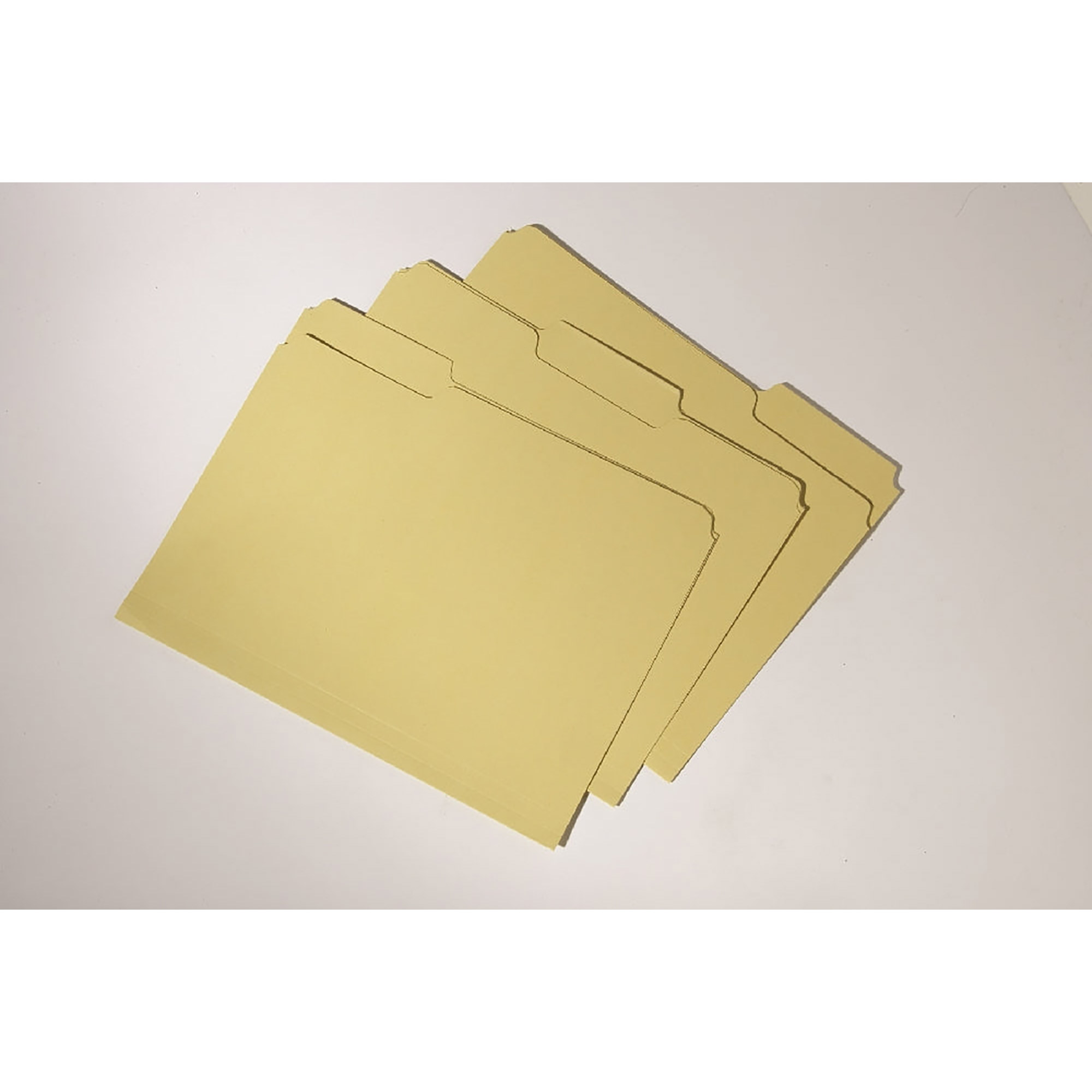 Folder, File, 100% Recycled, 60% Pcw, Double Ply, Yellow, Letter - 100/BX